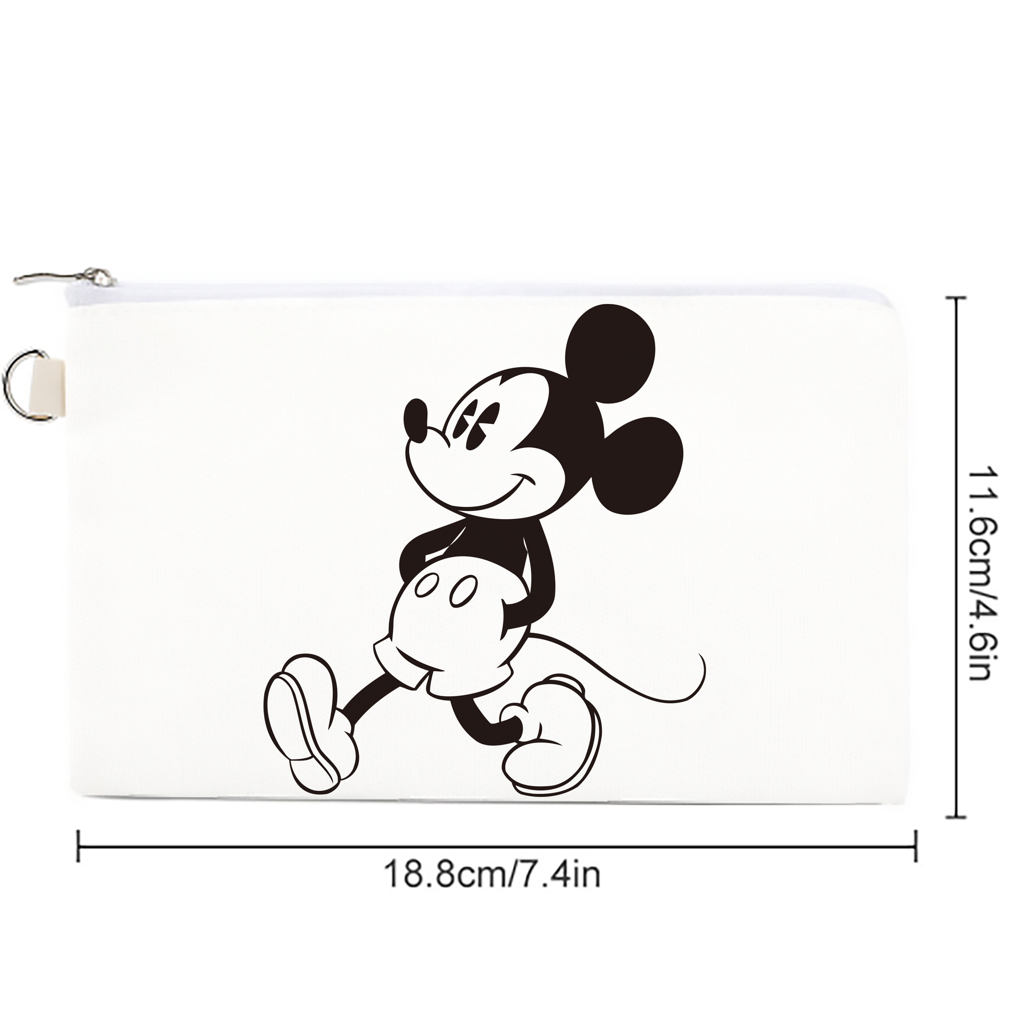 ミッキーマウス Mickey Mouse キャンバス生地ポーチ　小物入れ