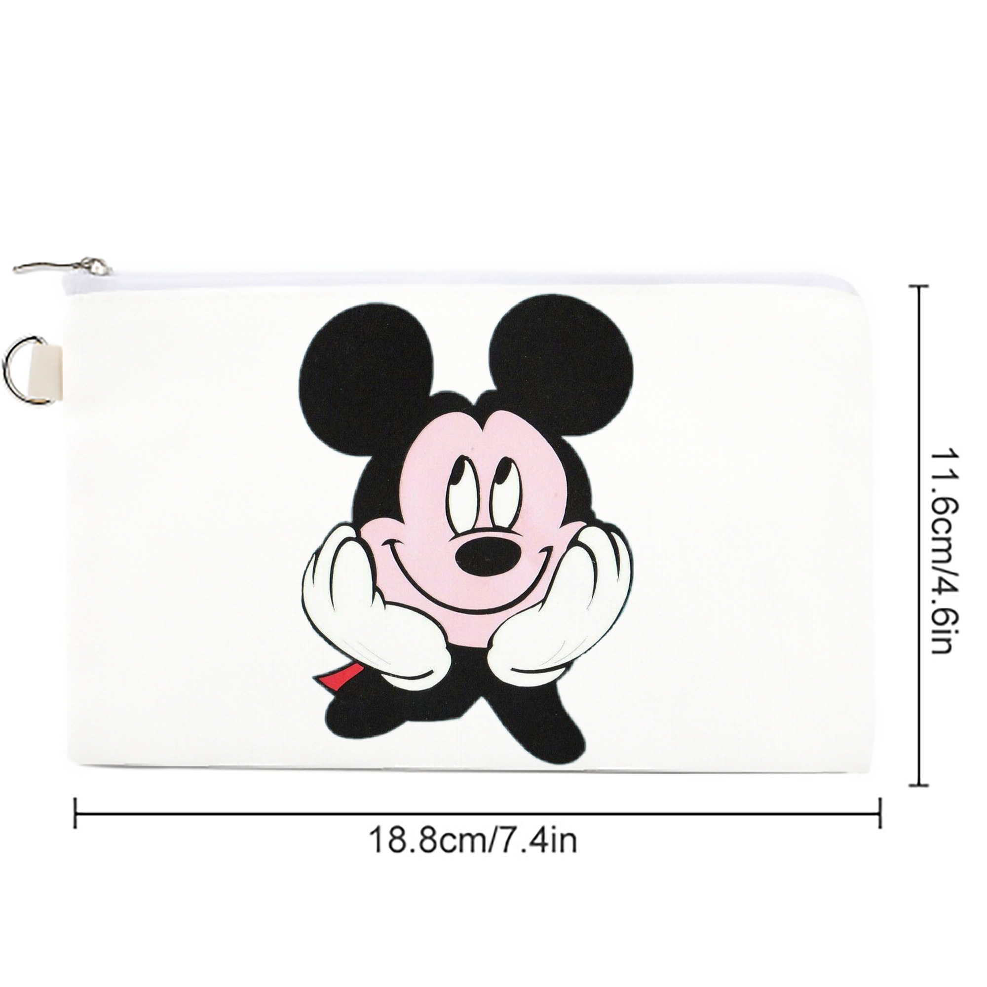 ミッキーマウス Mickey Mouse キャンバス生地ポーチ　小物入れ