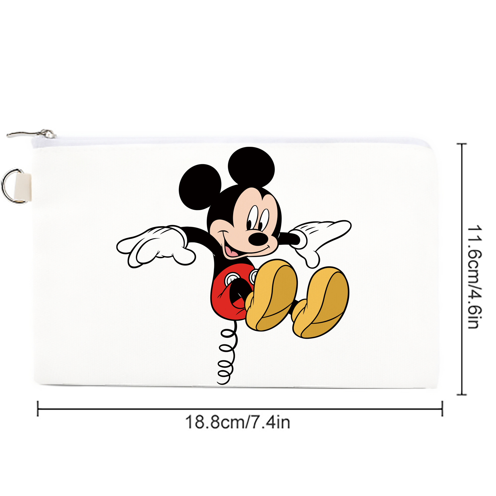 ミッキーマウス Mickey Mouse キャンバス生地ポーチ　小物入れ