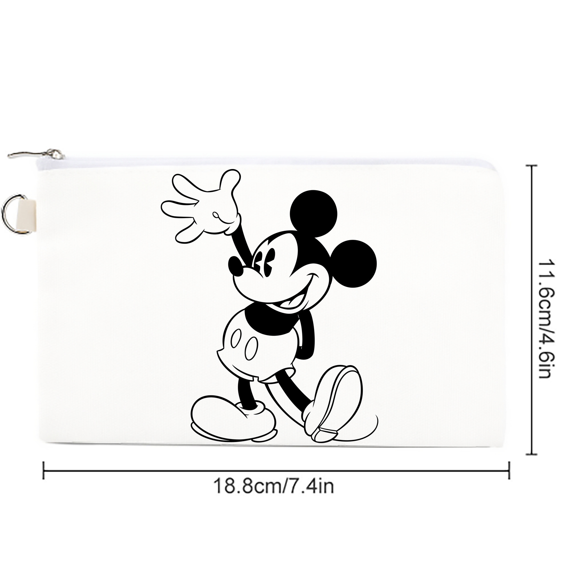 ミッキーマウス Mickey Mouse キャンバス生地ポーチ　小物入れ
