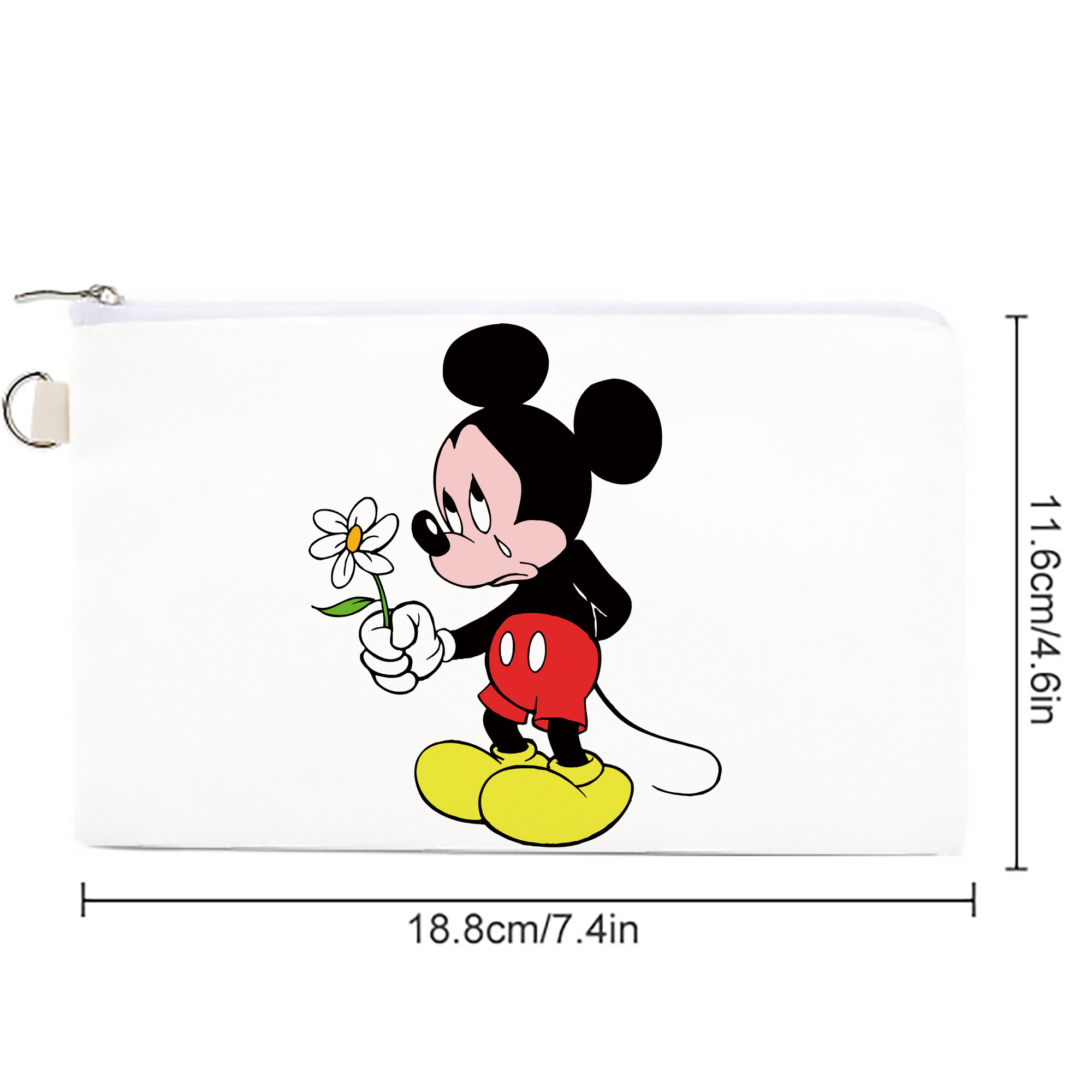 ミッキーマウス Mickey Mouse キャンバス生地ポーチ　小物入れ