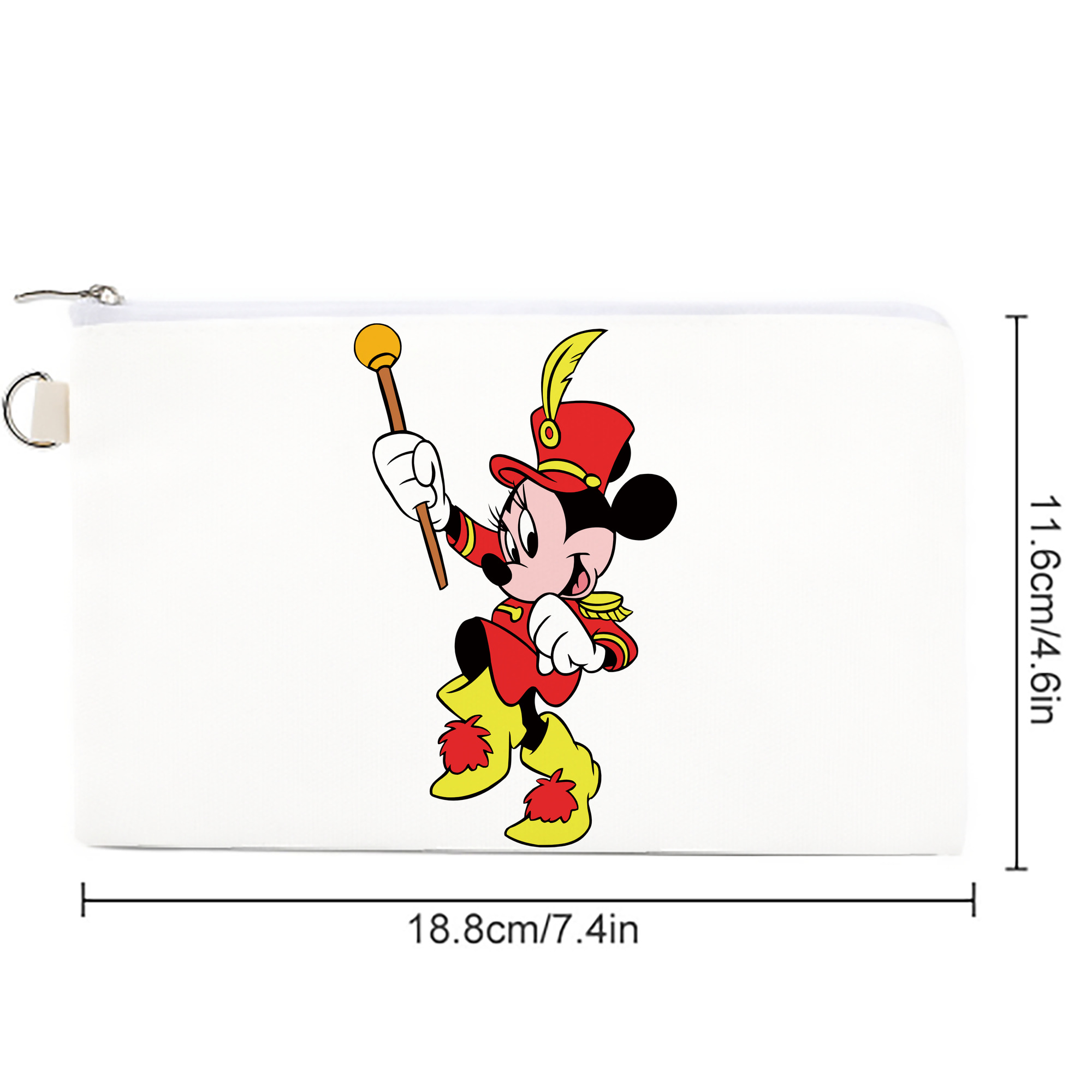ミッキーマウス Mickey Mouse キャンバス生地ポーチ　小物入れ