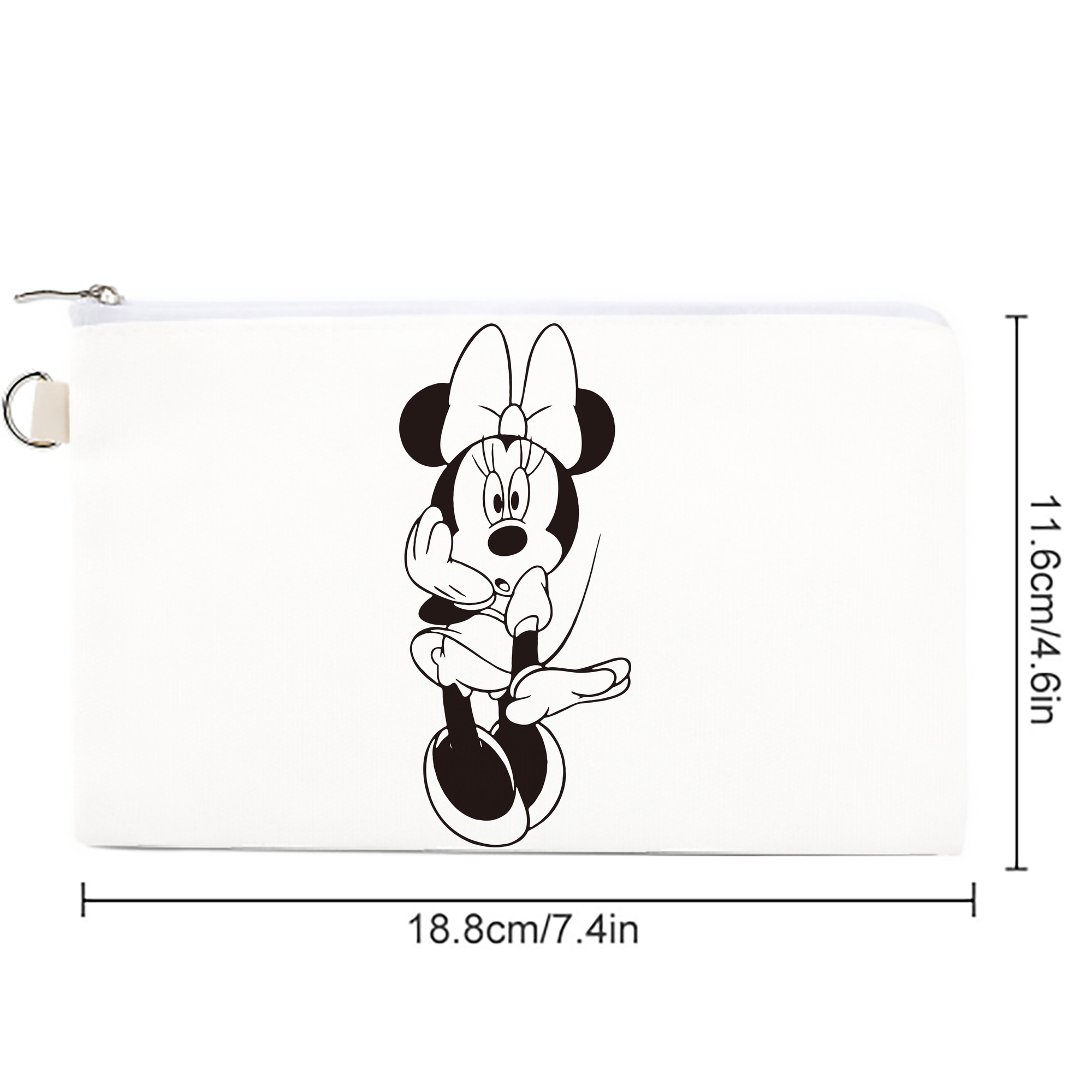 ミッキーマウス Mickey Mouse キャンバス生地ポーチ　小物入れ