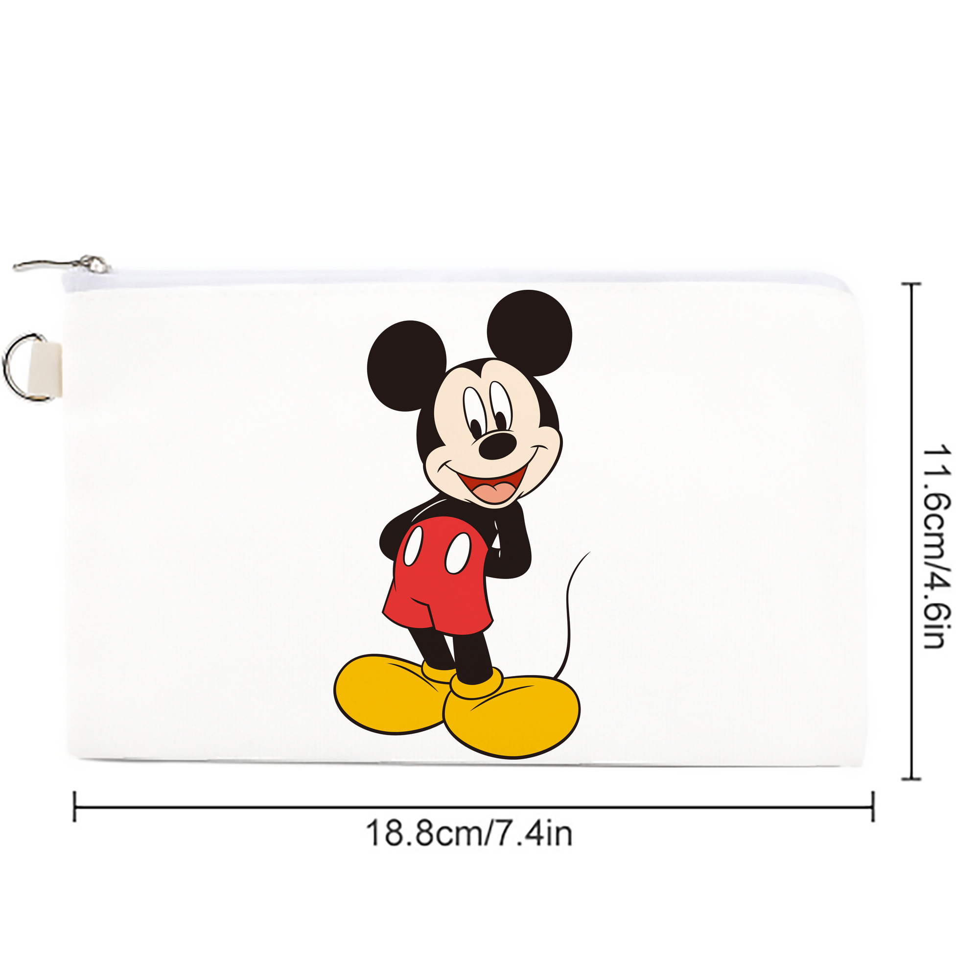 ミッキーマウス Mickey Mouse キャンバス生地ポーチ　小物入れ