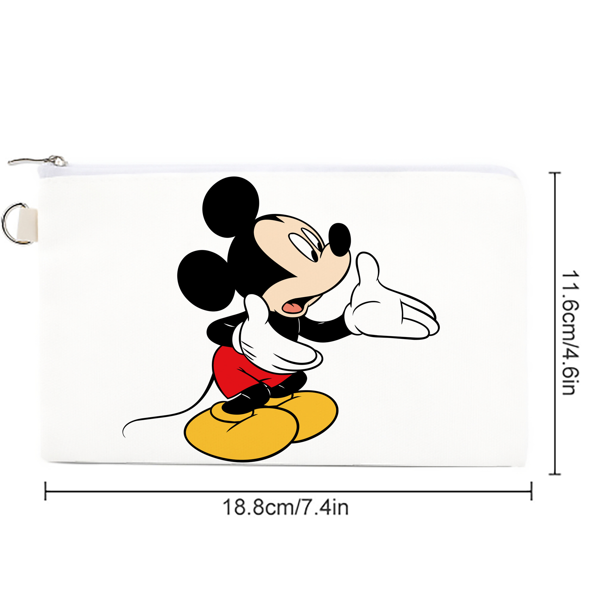 ミッキーマウス Mickey Mouse キャンバス生地ポーチ　小物入れ