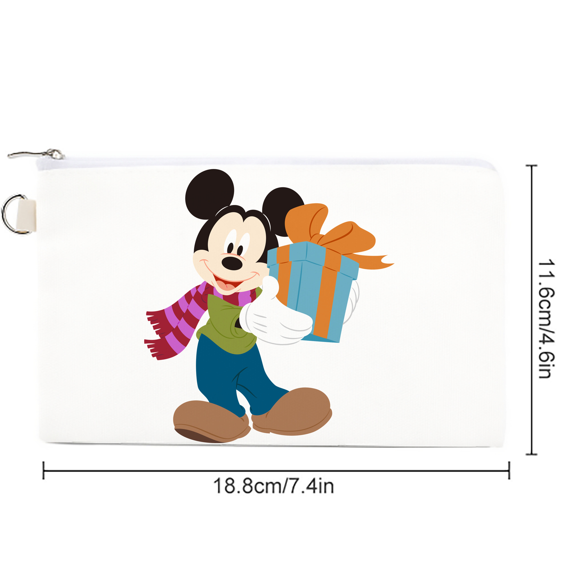 ミッキーマウス Mickey Mouse キャンバス生地ポーチ　小物入れ