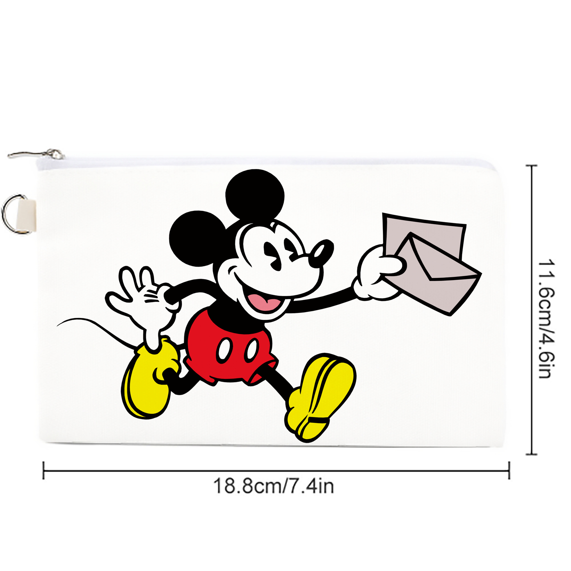 ミッキーマウス Mickey Mouse キャンバス生地ポーチ　小物入れ