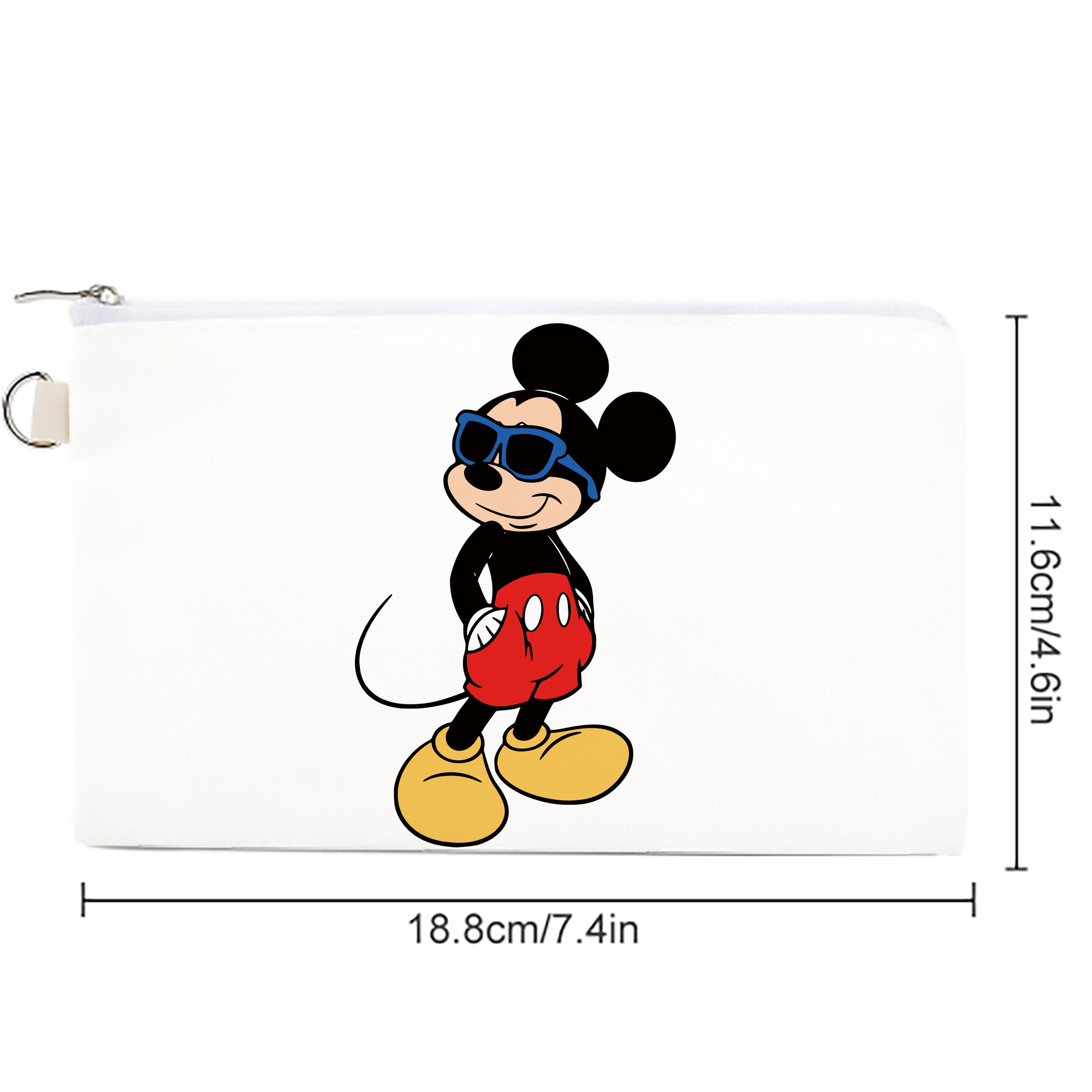 ミッキーマウス Mickey Mouse キャンバス生地ポーチ　小物入れ
