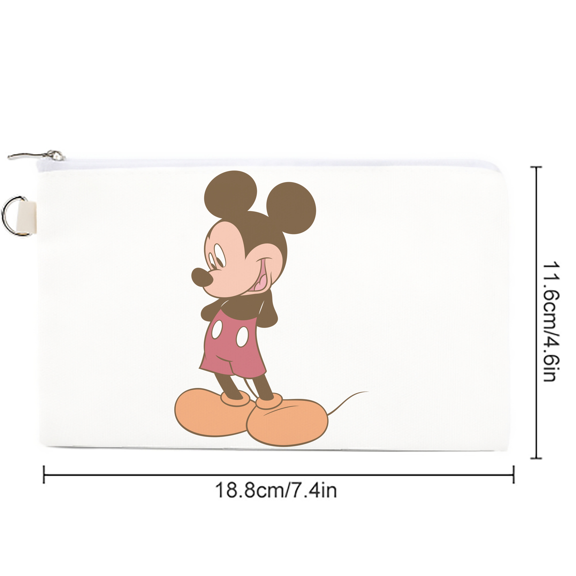 ミッキーマウス Mickey Mouse キャンバス生地ポーチ　小物入れ
