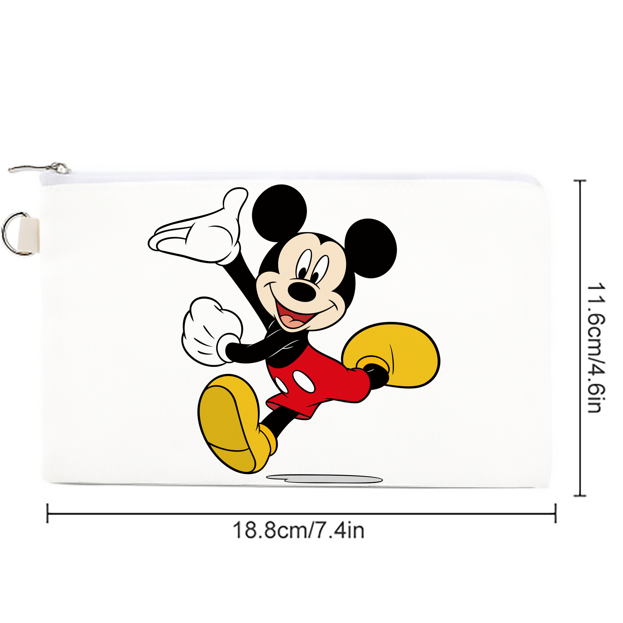 ミッキーマウス Mickey Mouse キャンバス生地ポーチ　小物入れ