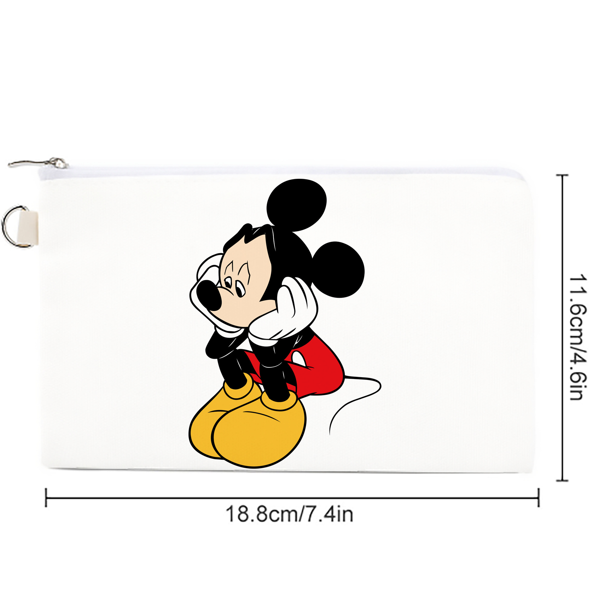 ミッキーマウス Mickey Mouse キャンバス生地ポーチ　小物入れ