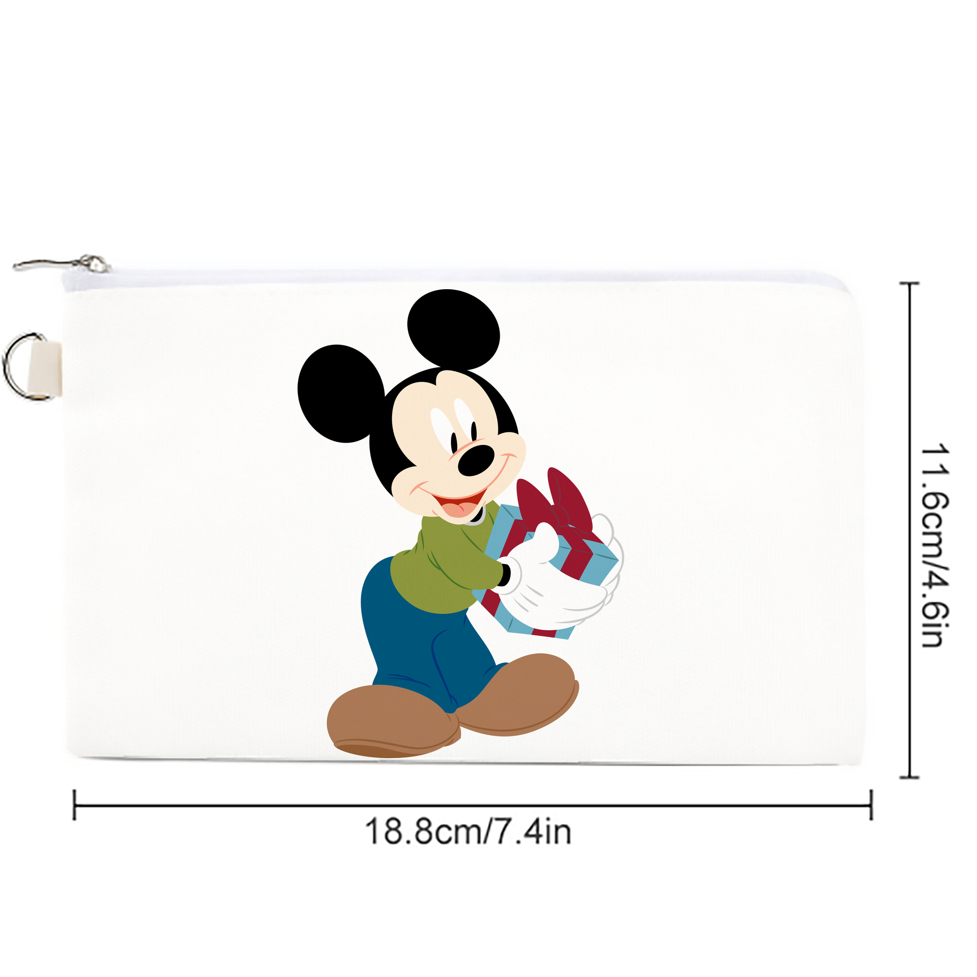 ミッキーマウス Mickey Mouse キャンバス生地ポーチ　小物入れ