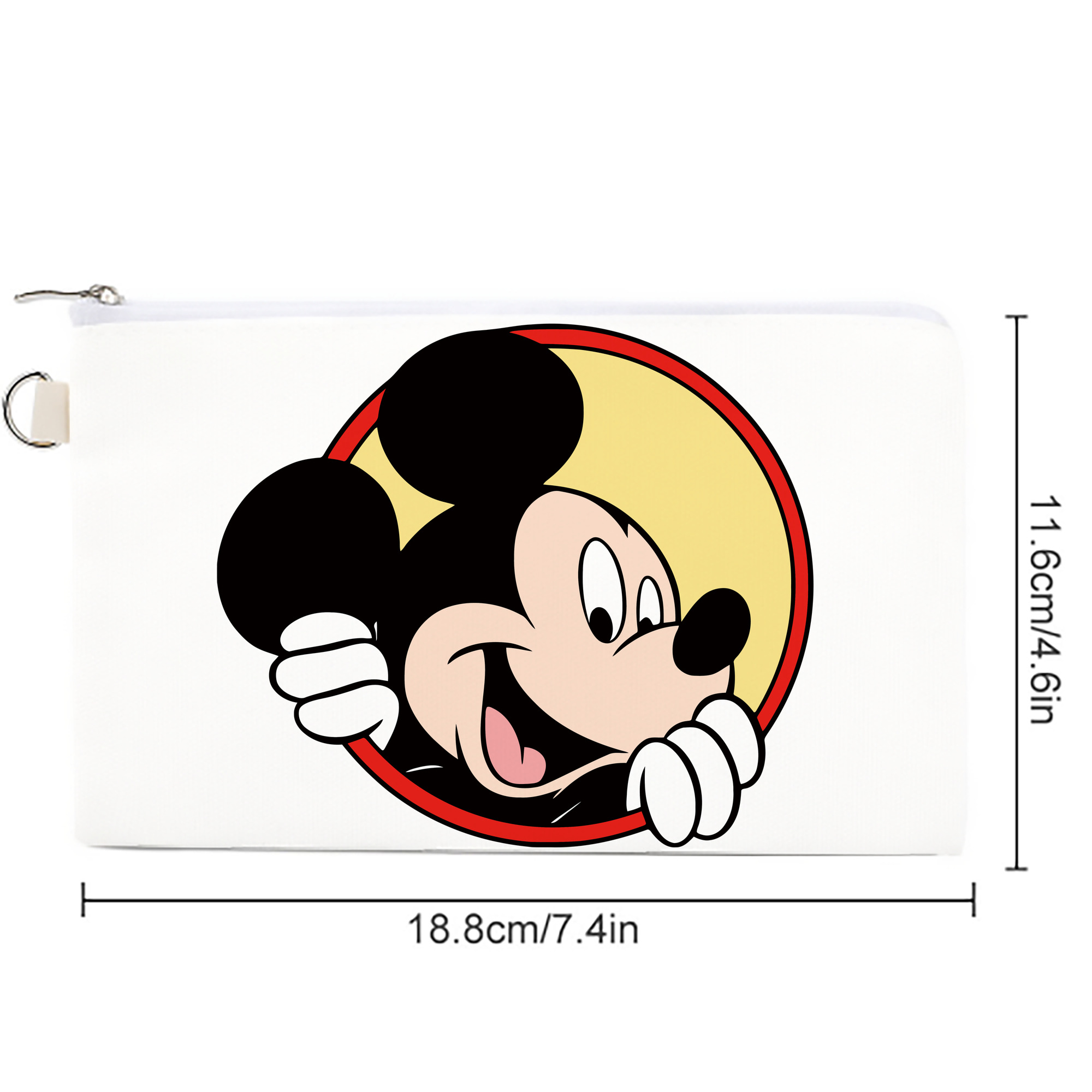 ミッキーマウス Mickey Mouse キャンバス生地ポーチ　小物入れ
