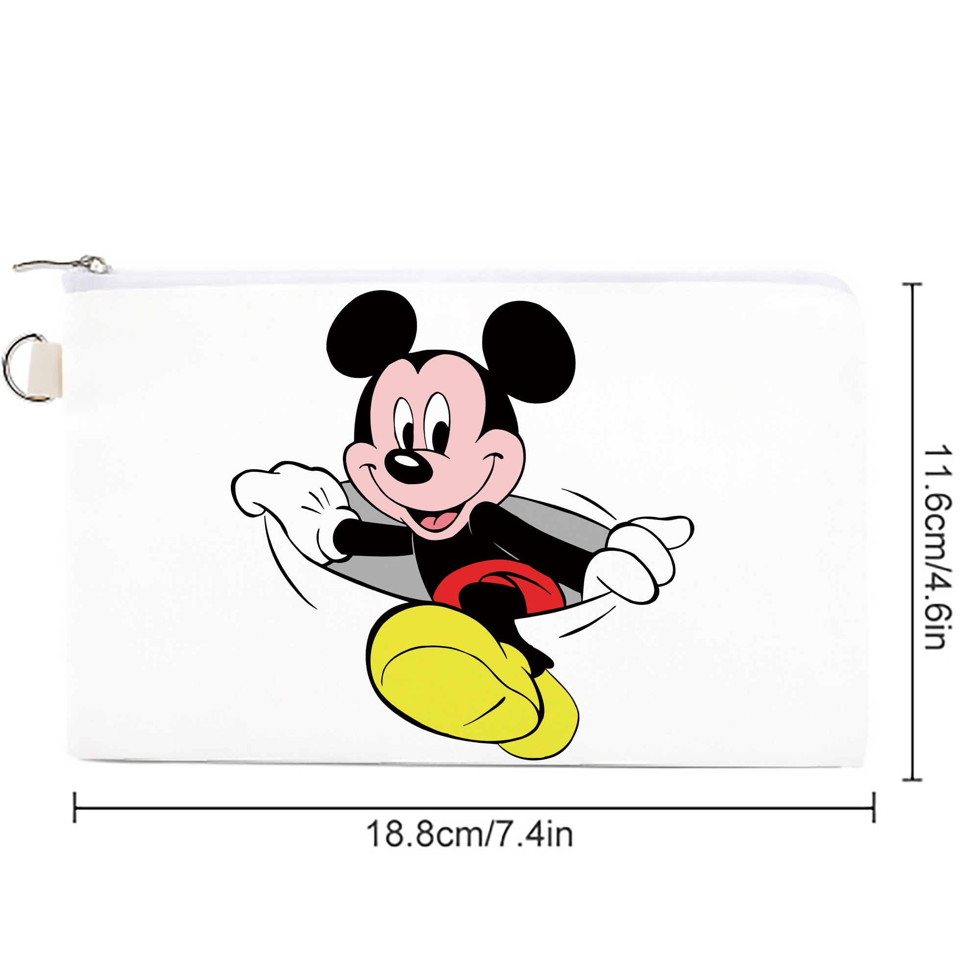 ミッキーマウス Mickey Mouse キャンバス生地ポーチ　小物入れ