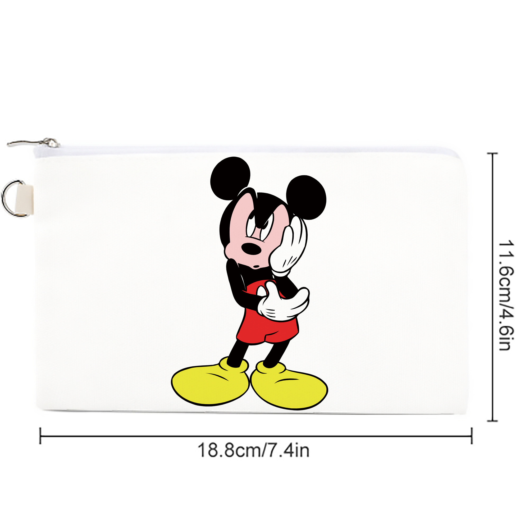 ミッキーマウス Mickey Mouse キャンバス生地ポーチ　小物入れ