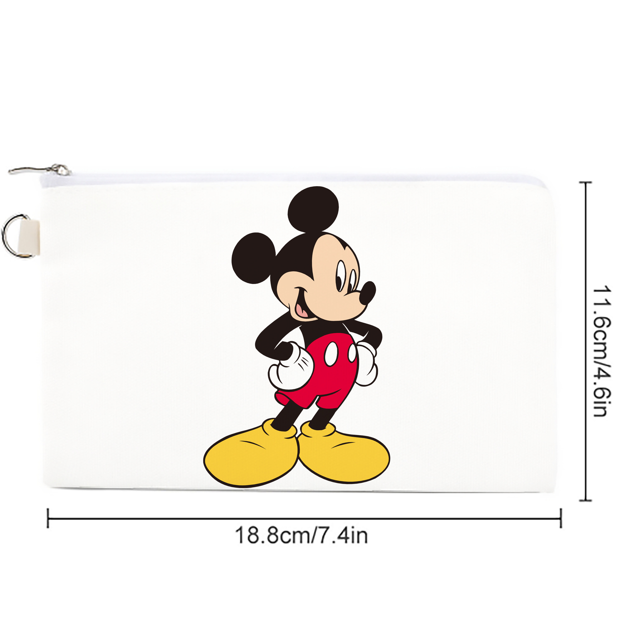 ミッキーマウス Mickey Mouse キャンバス生地ポーチ　小物入れ