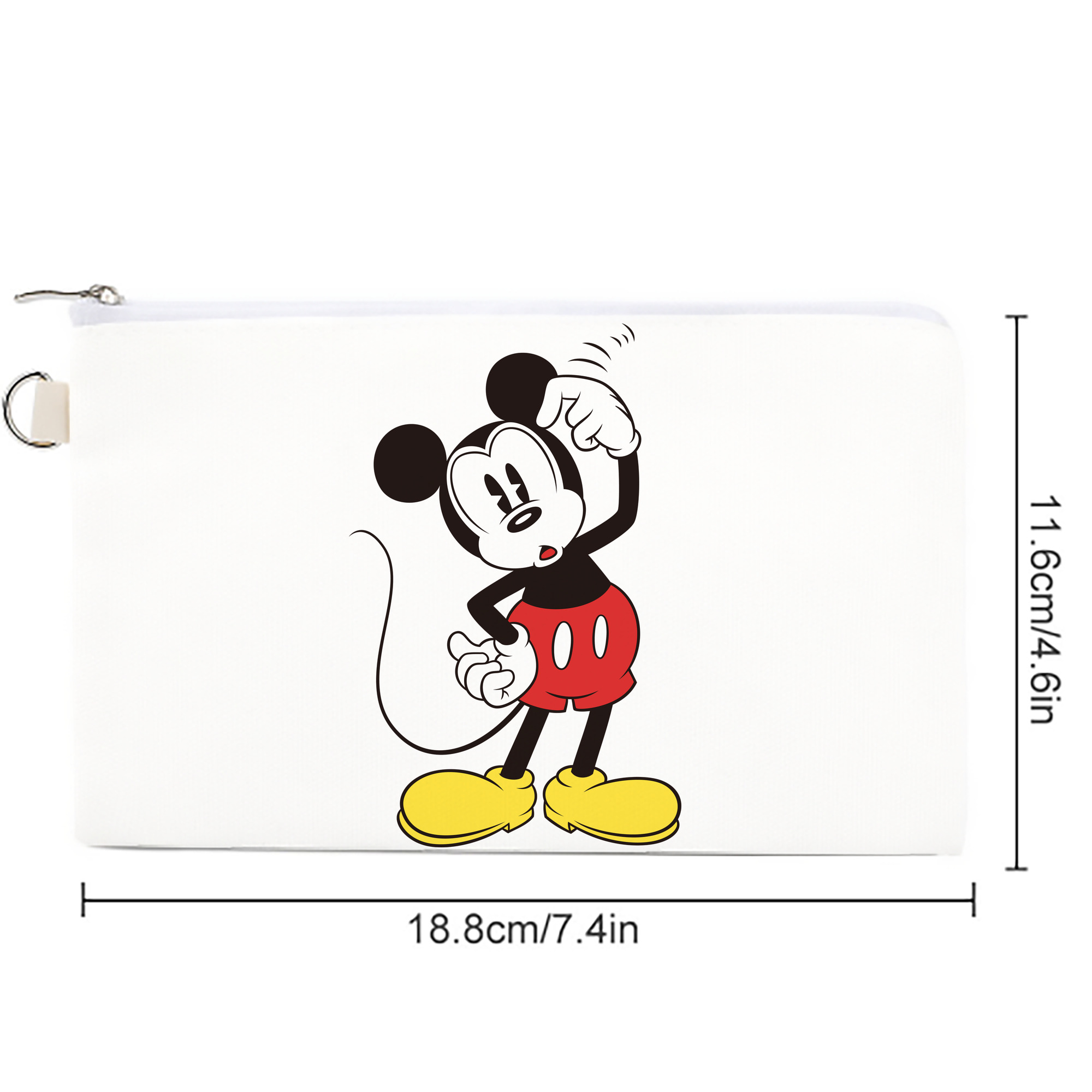 ミッキーマウス Mickey Mouse キャンバス生地ポーチ　小物入れ