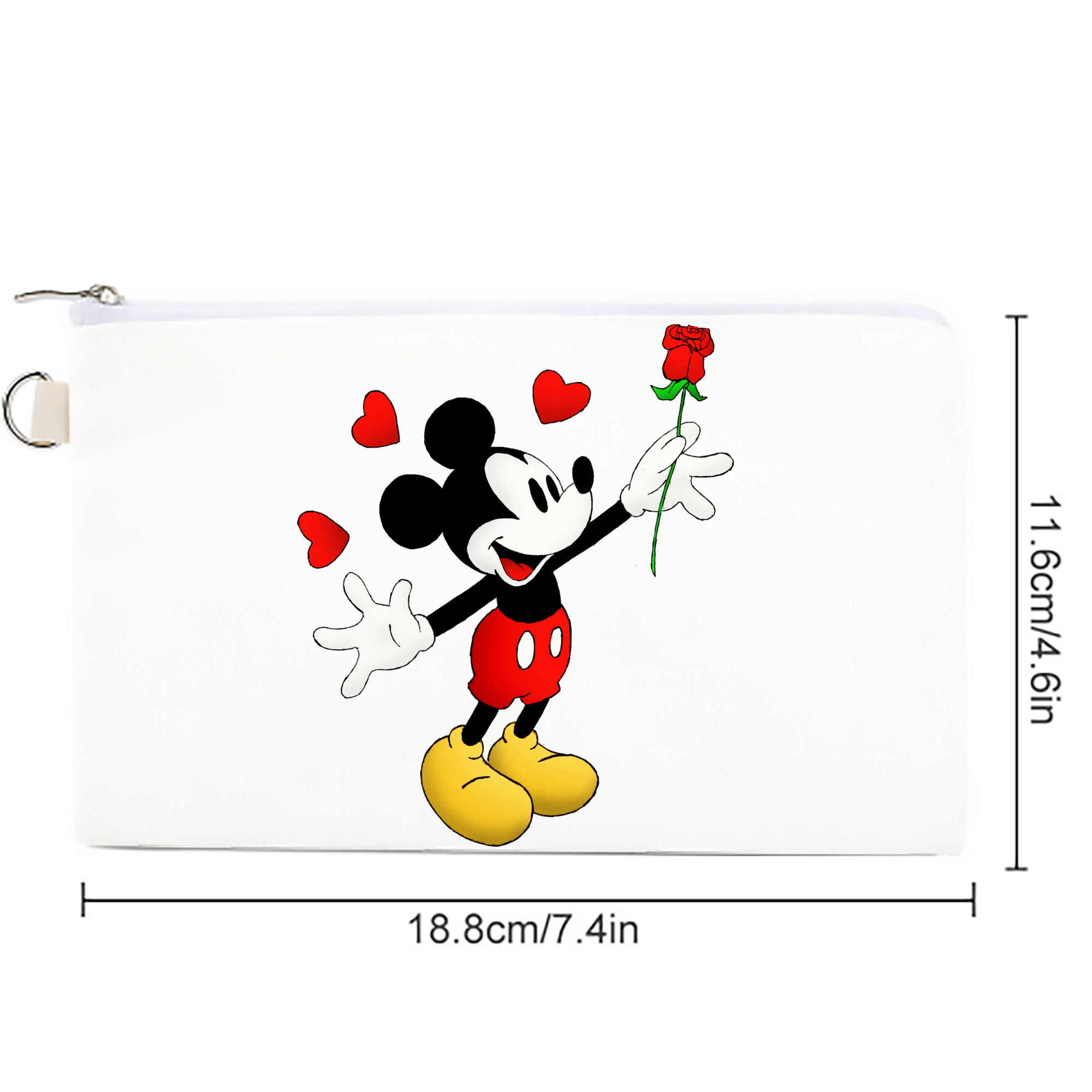 ミッキーマウス Mickey Mouse キャンバス生地ポーチ　小物入れ