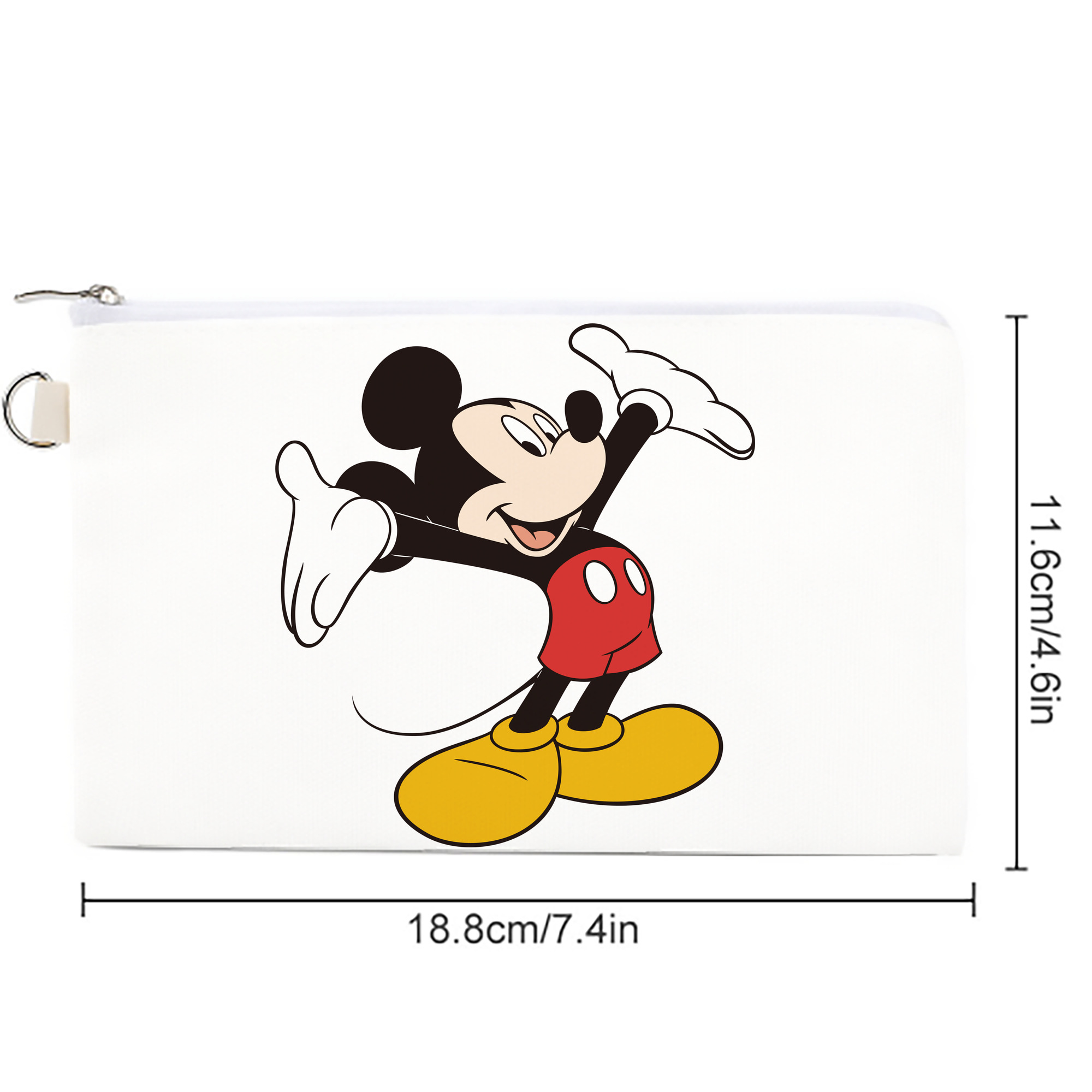ミッキーマウス Mickey Mouse キャンバス生地ポーチ　小物入れ