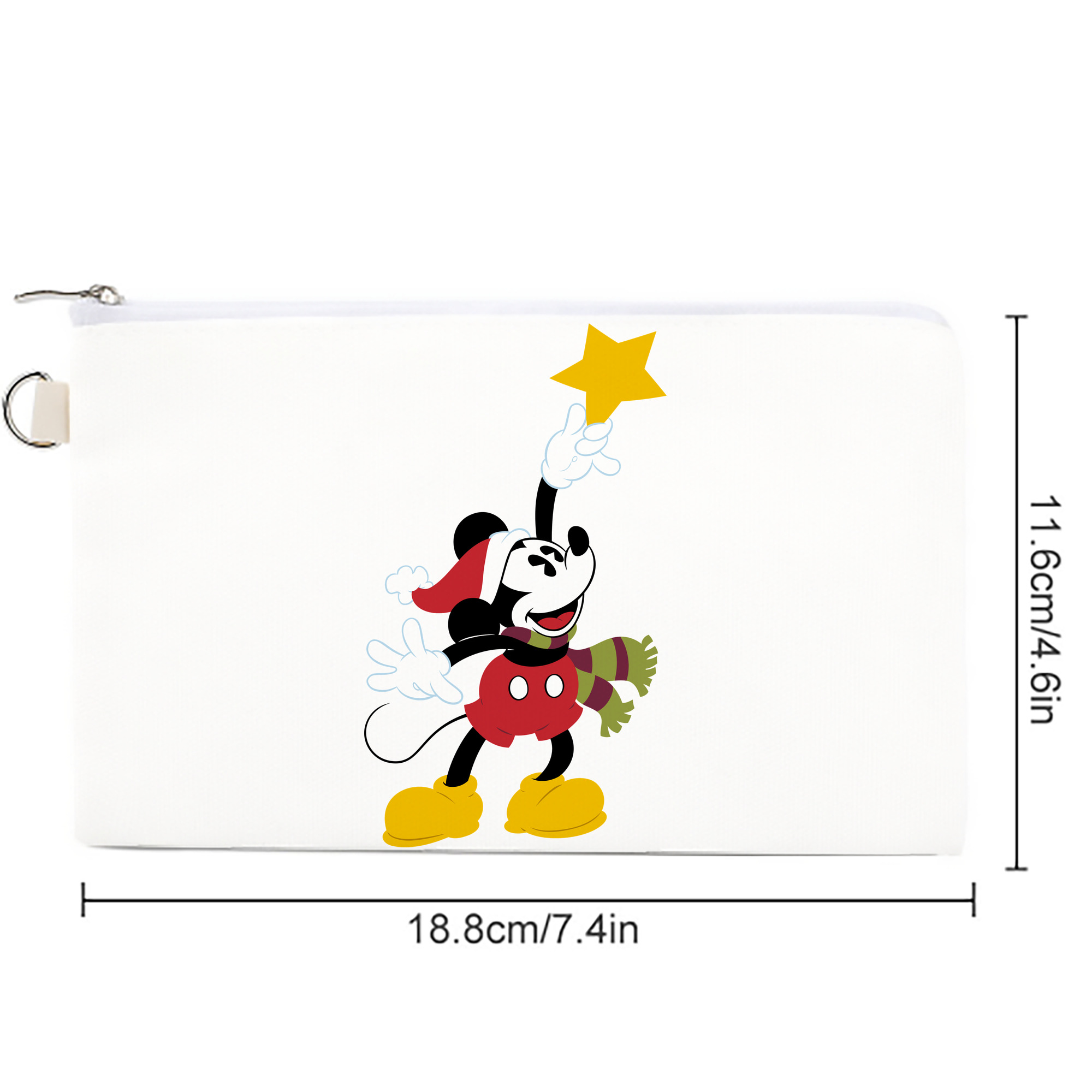 ミッキーマウス Mickey Mouse キャンバス生地ポーチ　小物入れ