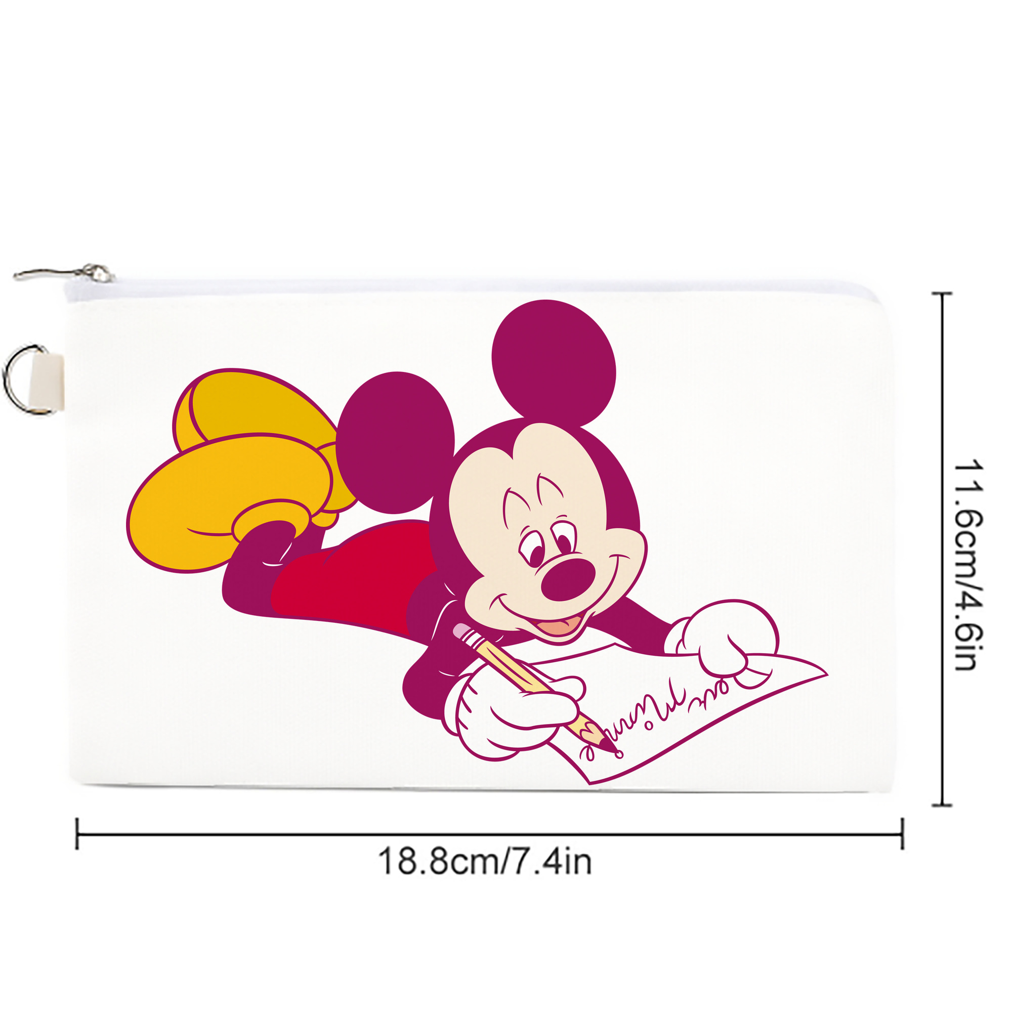 ミッキーマウス Mickey Mouse キャンバス生地ポーチ　小物入れ