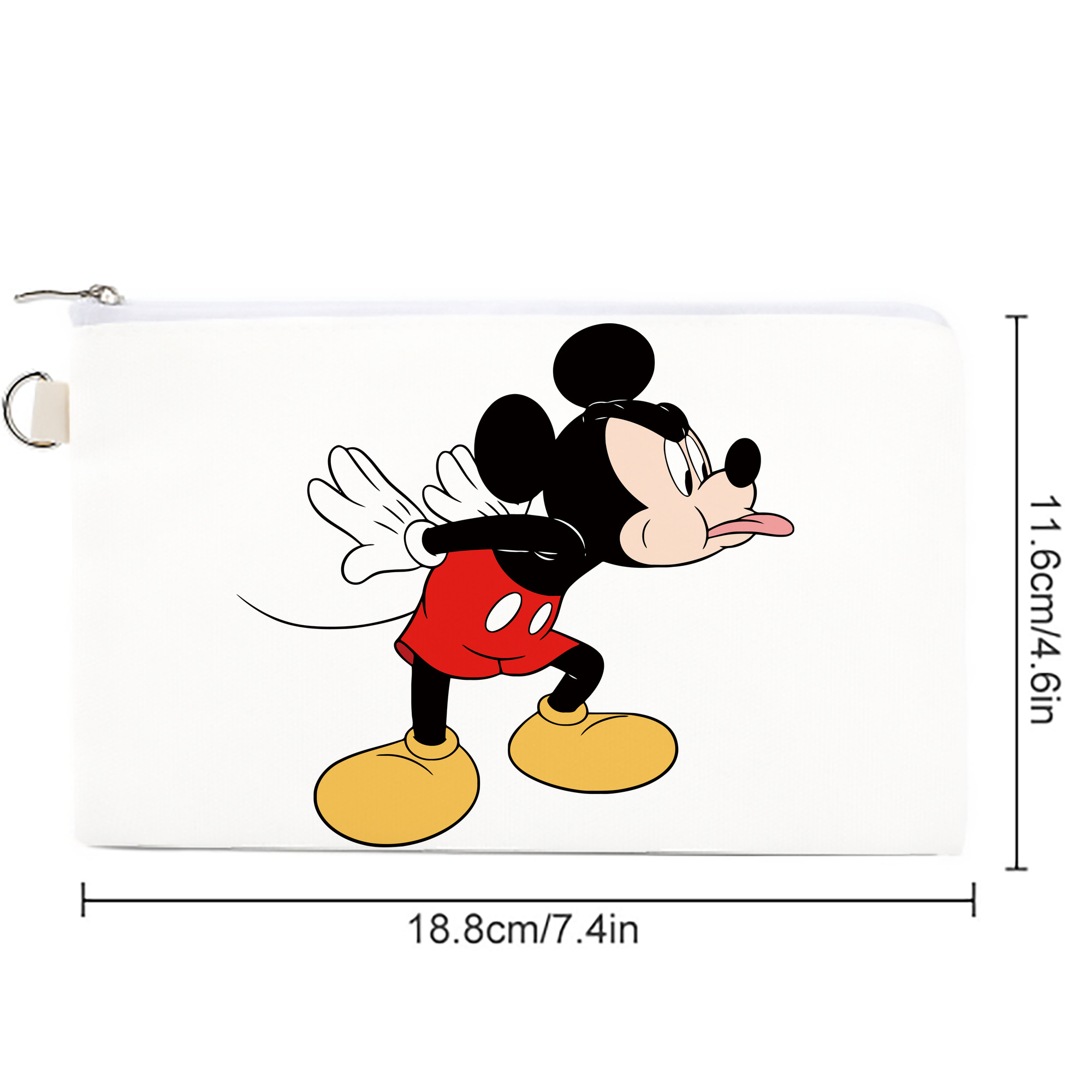 ミッキーマウス Mickey Mouse キャンバス生地ポーチ　小物入れ