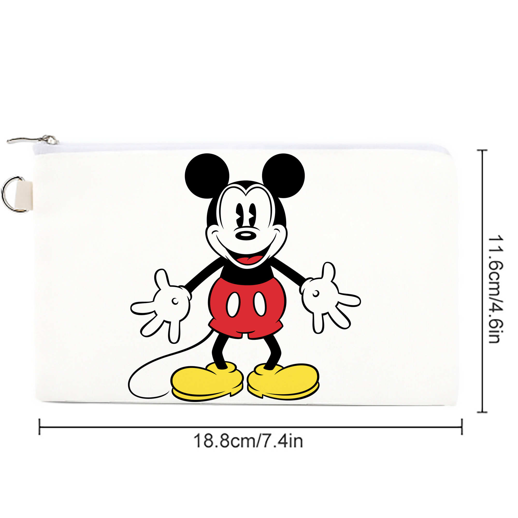 ミッキーマウス Mickey Mouse キャンバス生地ポーチ　小物入れ