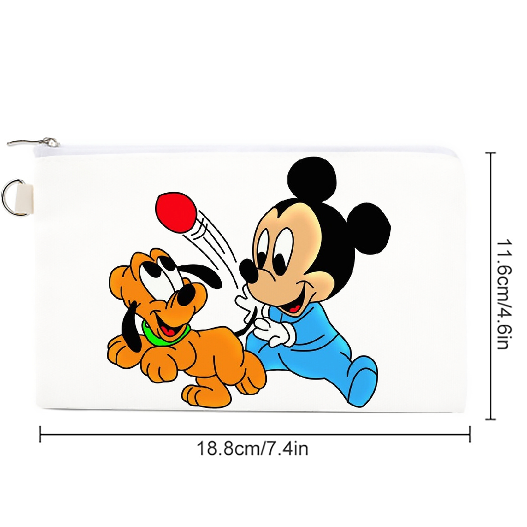 ミッキーマウス Mickey Mouse キャンバス生地ポーチ　小物入れ