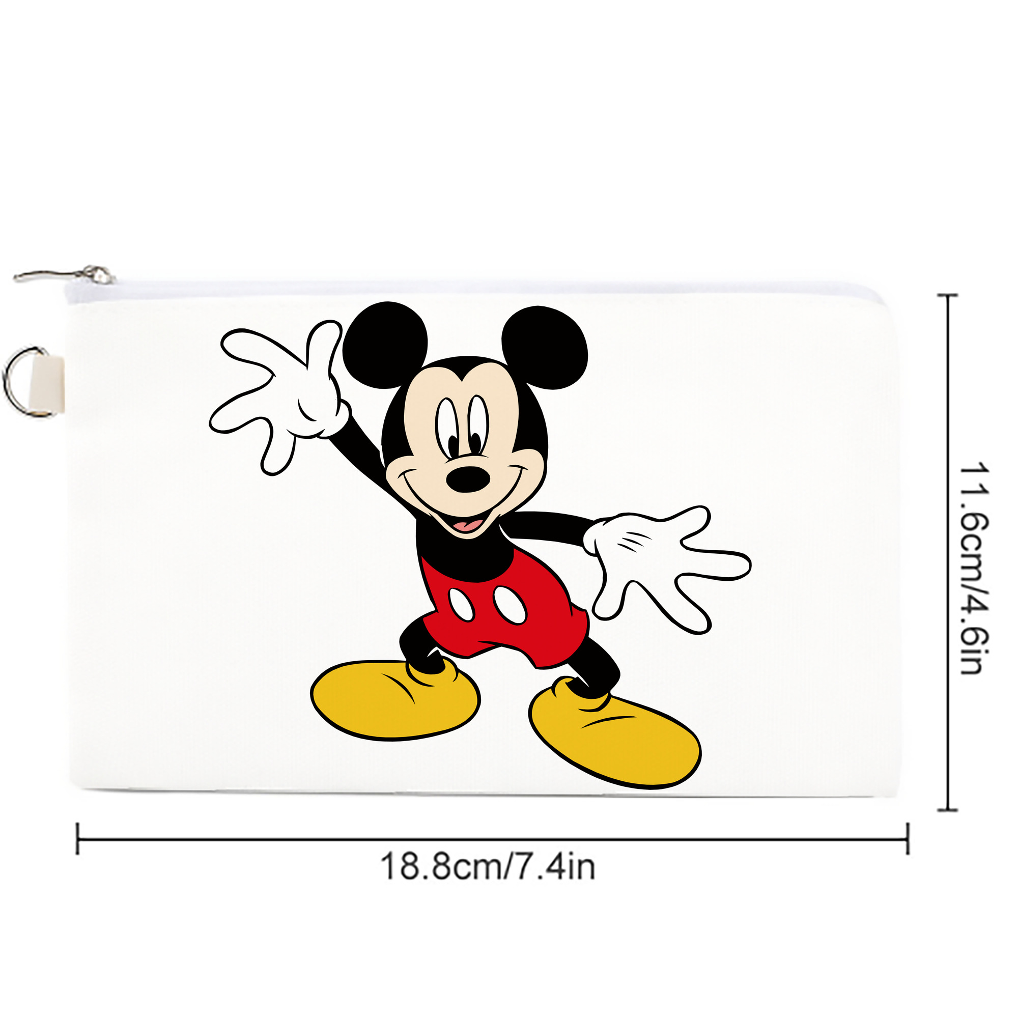 ミッキーマウス Mickey Mouse キャンバス生地ポーチ　小物入れ