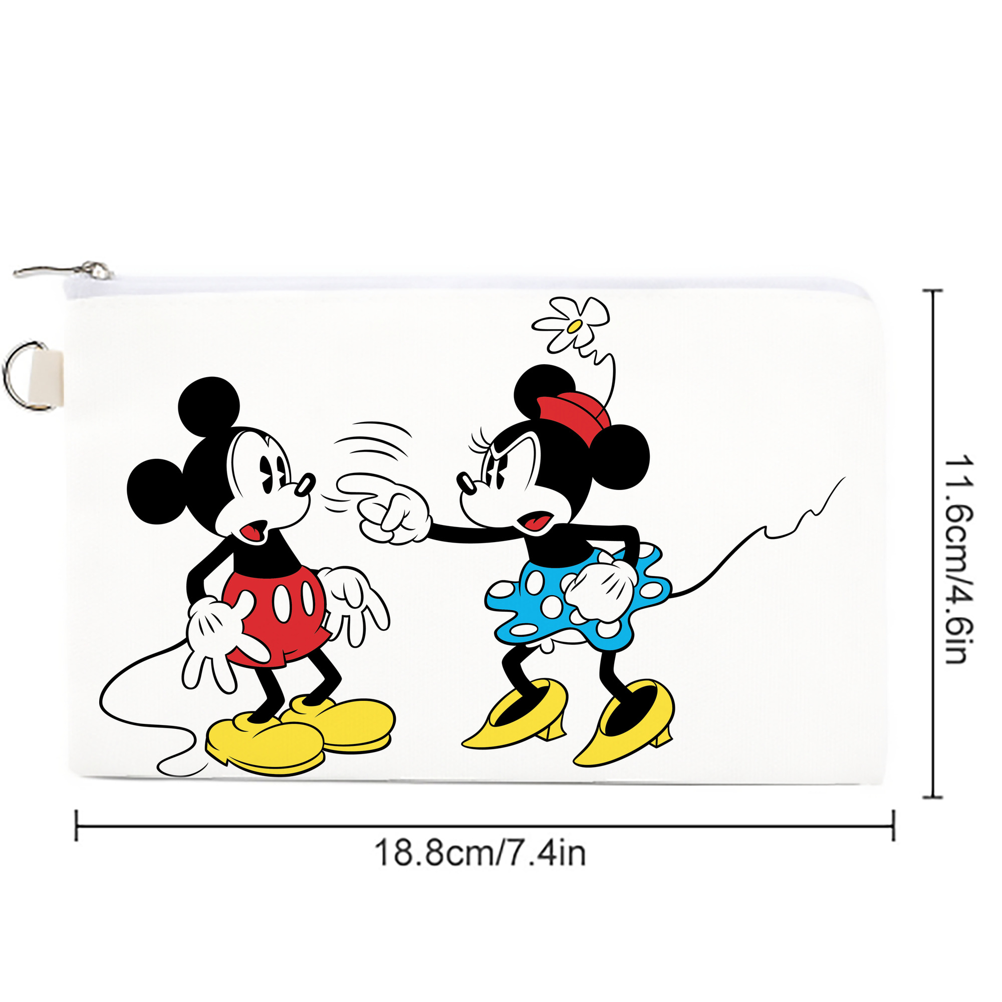 ミッキーマウス Mickey Mouse キャンバス生地ポーチ　小物入れ