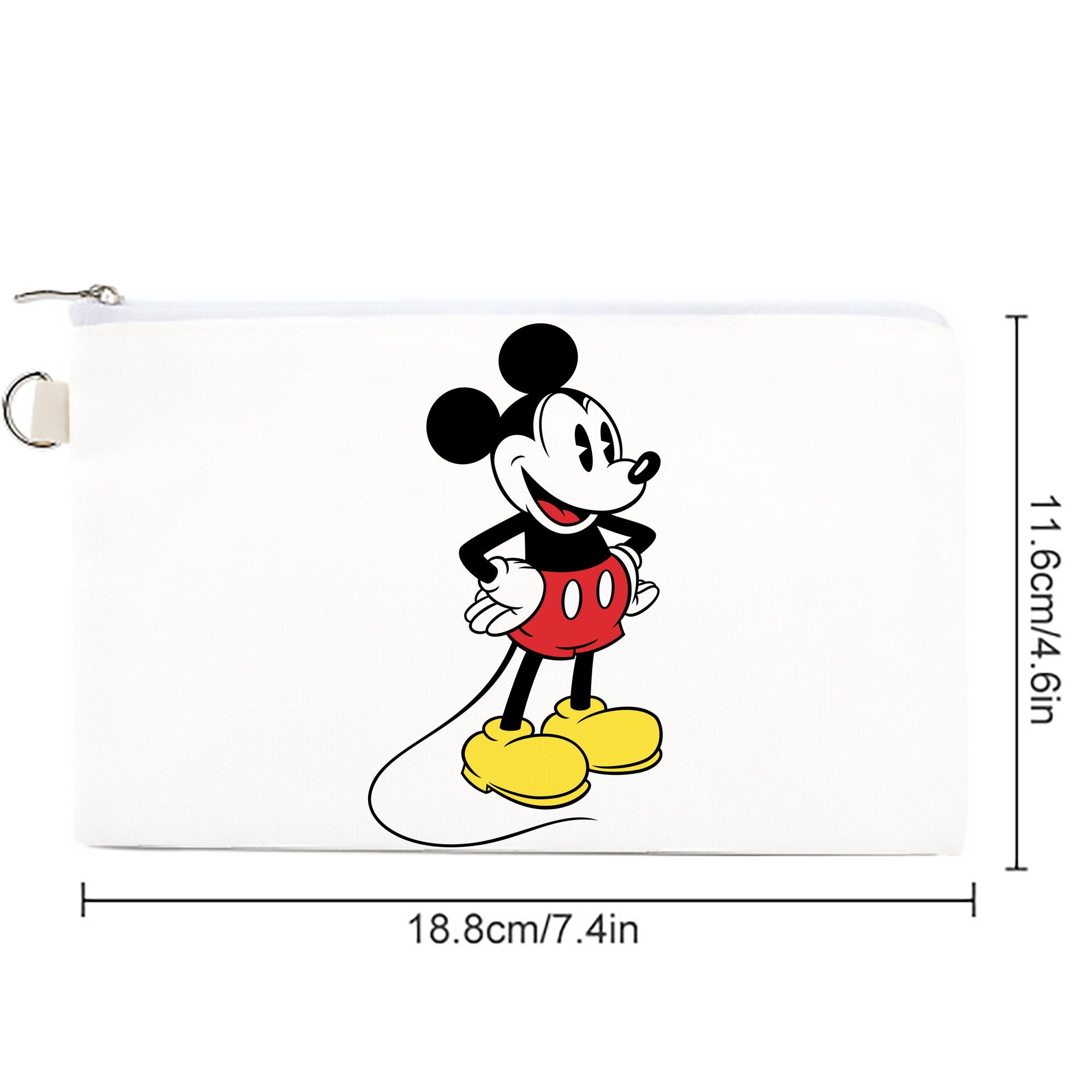 ミッキーマウス Mickey Mouse キャンバス生地ポーチ　小物入れ