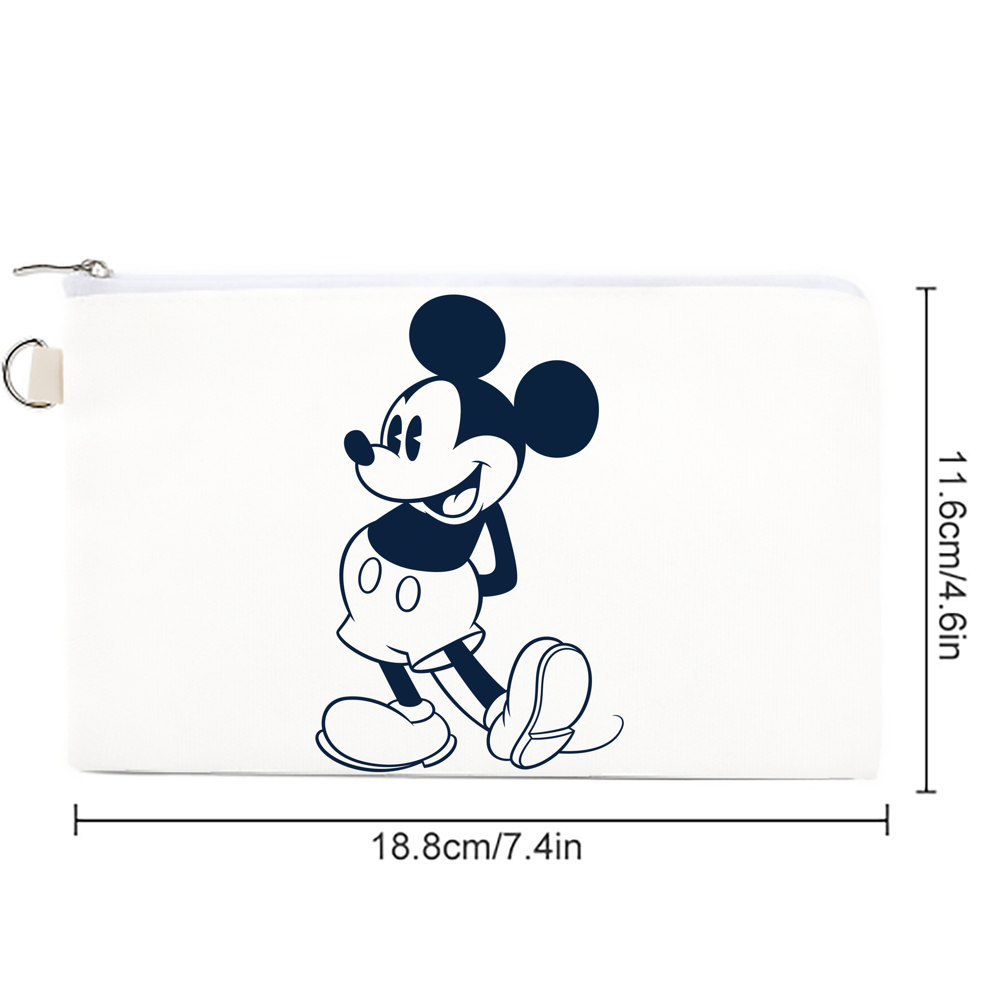 ミッキーマウス Mickey Mouse キャンバス生地ポーチ　小物入れ