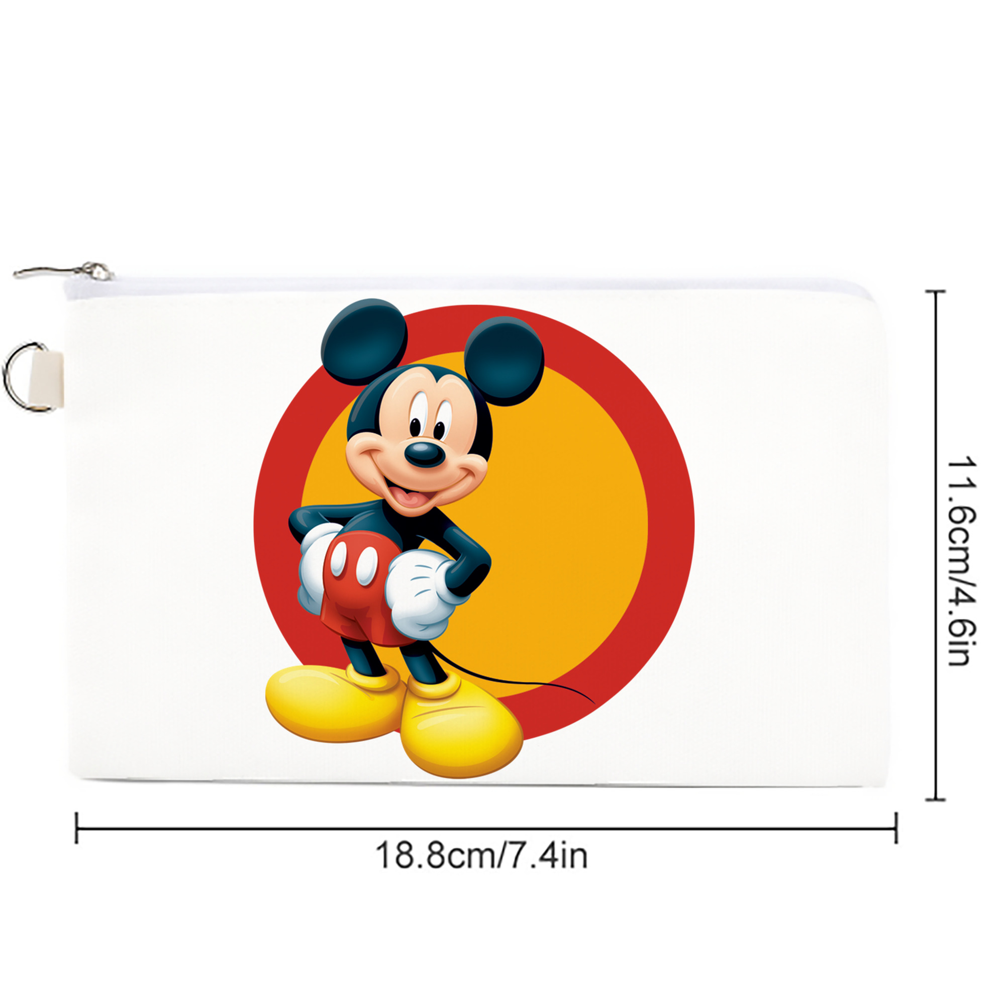 ミッキーマウス Mickey Mouse キャンバス生地ポーチ　小物入れ