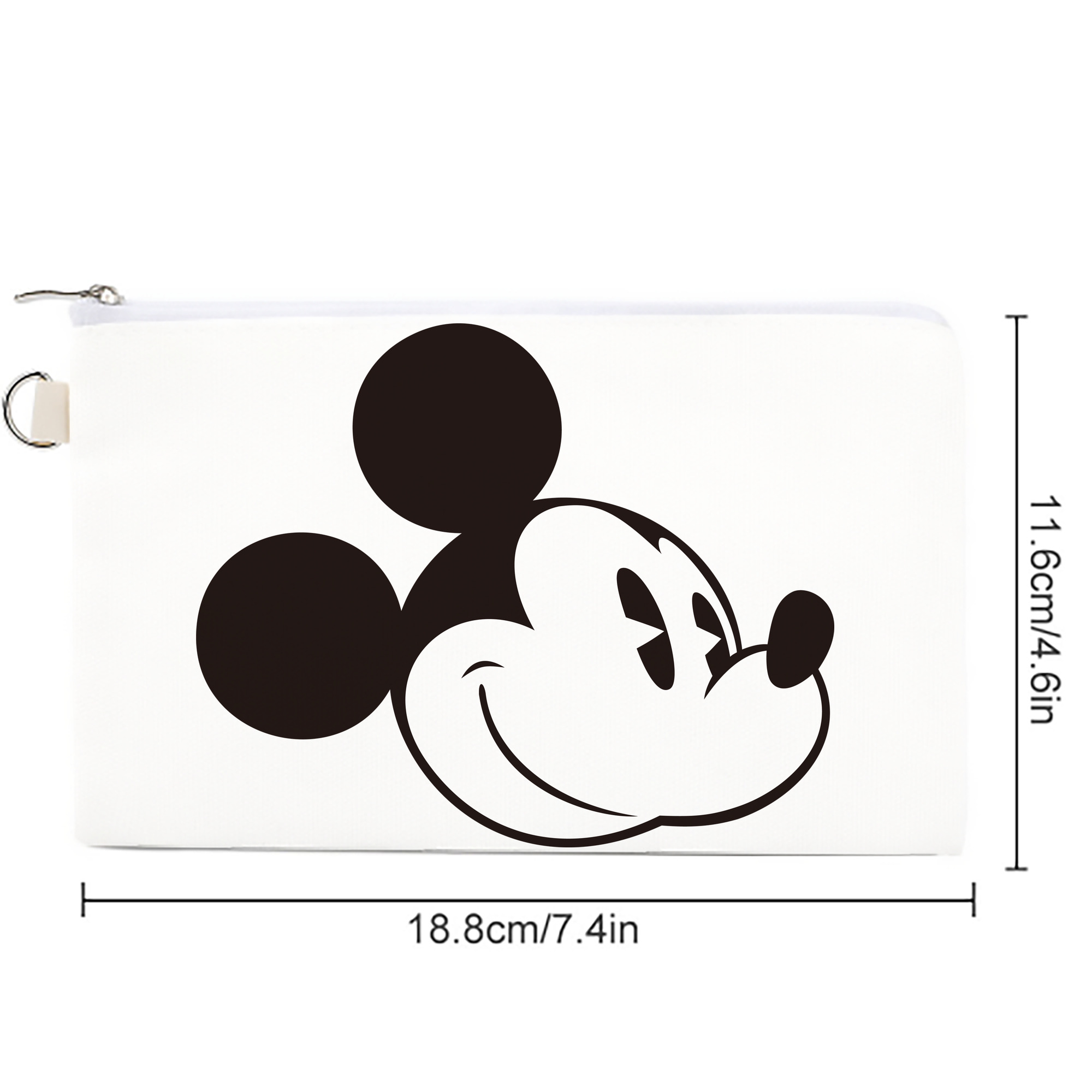 ミッキーマウス Mickey Mouse キャンバス生地ポーチ　小物入れ