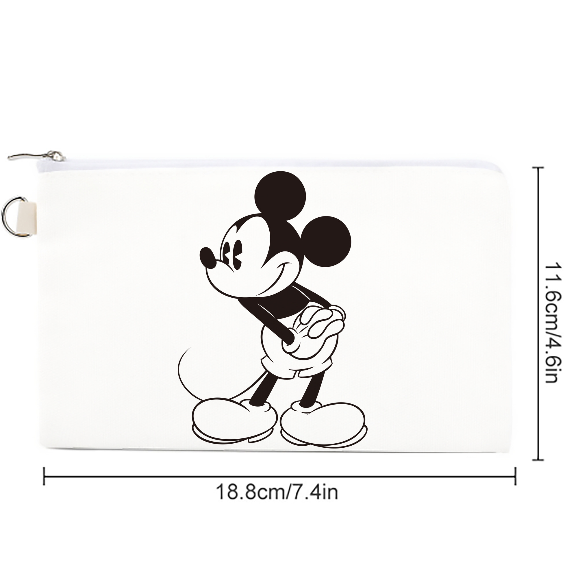 ミッキーマウス Mickey Mouse キャンバス生地ポーチ　小物入れ