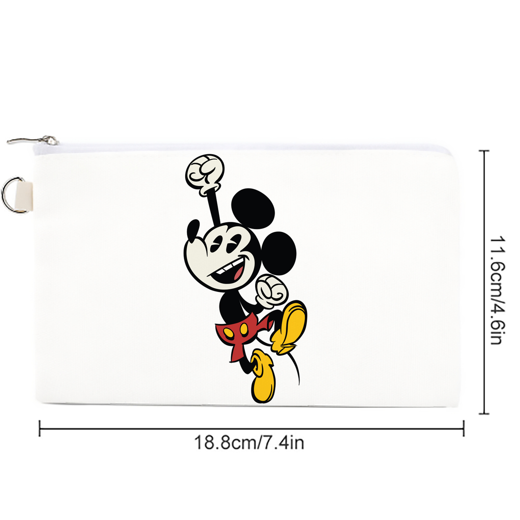 ミッキーマウス Mickey Mouse キャンバス生地ポーチ　小物入れ
