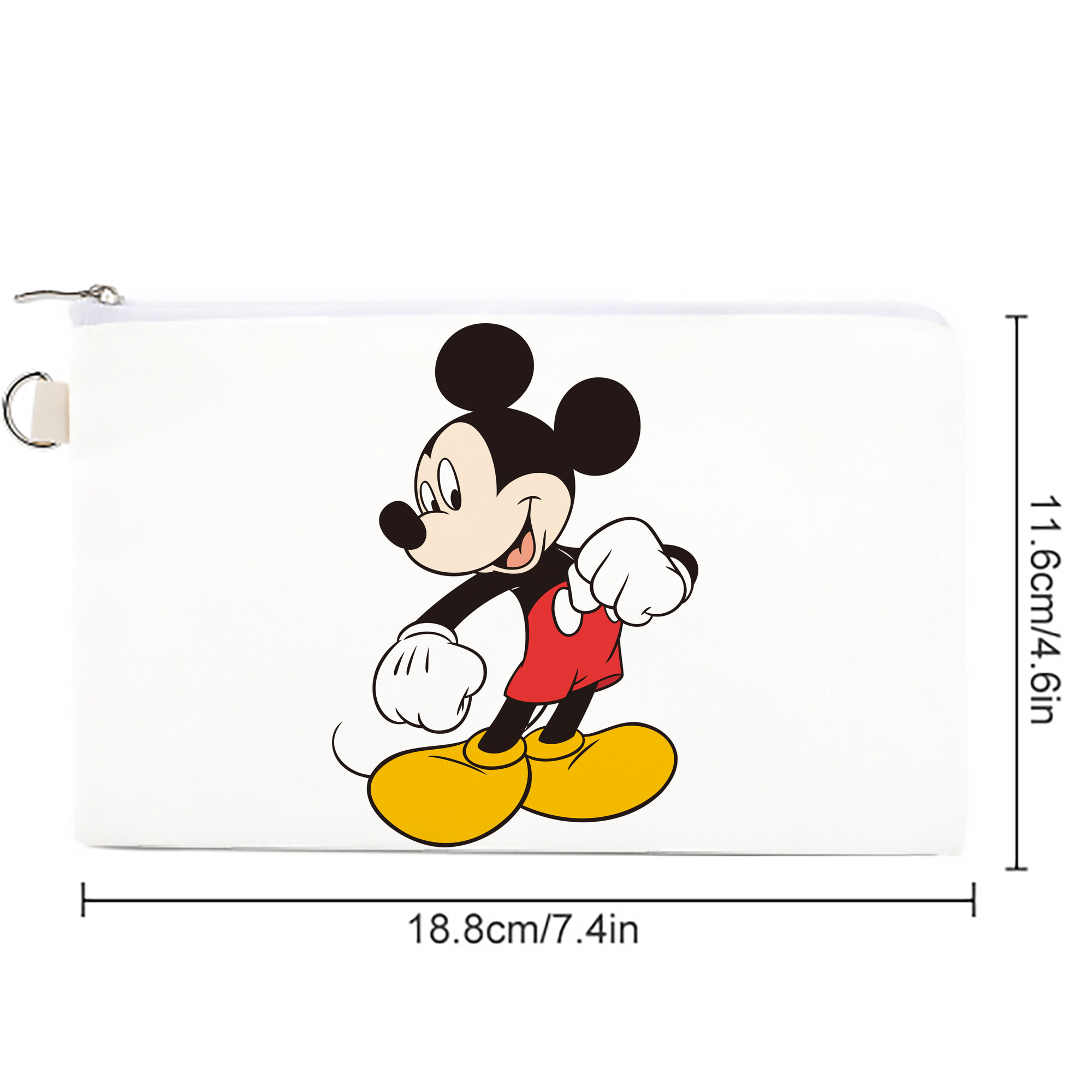 ミッキーマウス Mickey Mouse キャンバス生地ポーチ　小物入れ