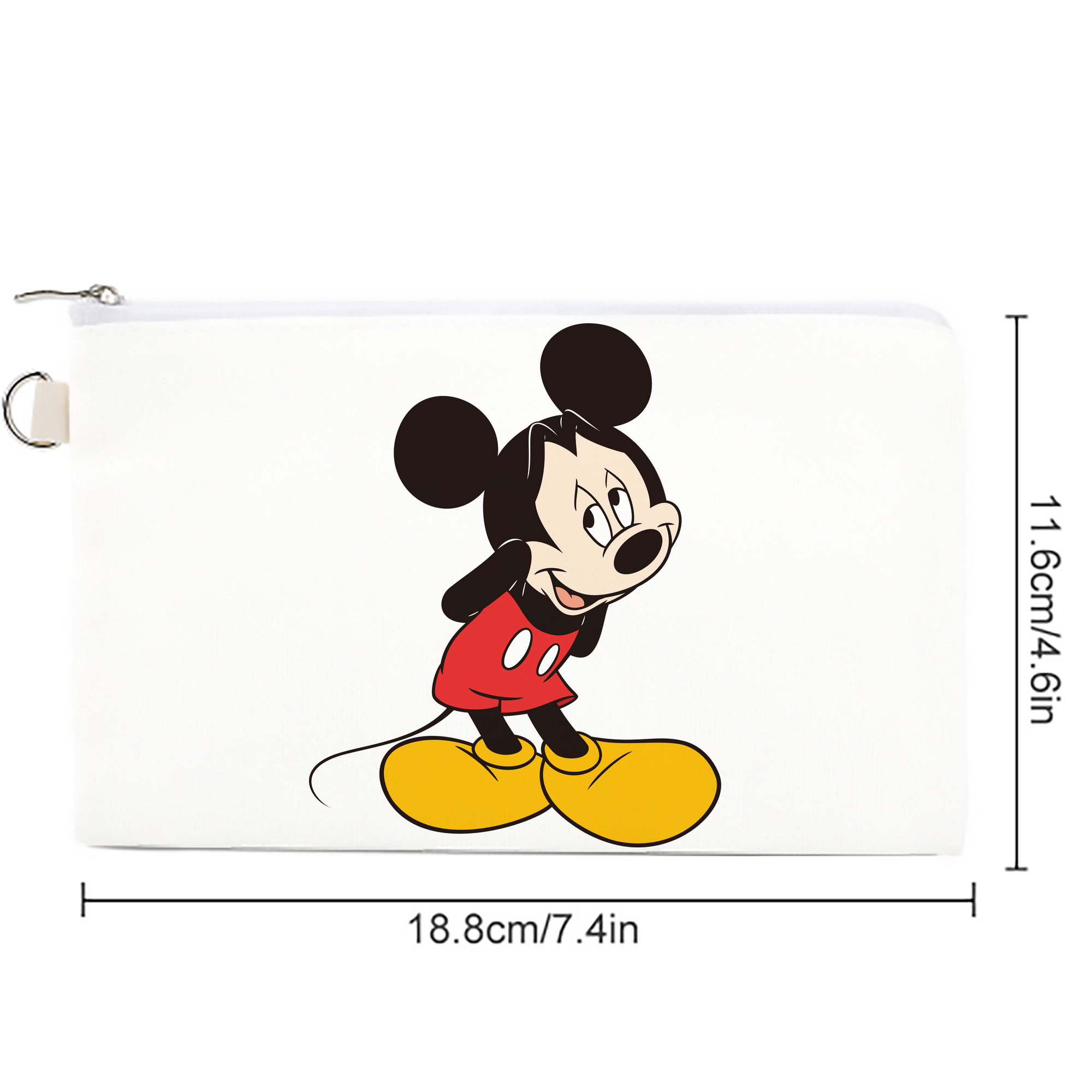 ミッキーマウス Mickey Mouse キャンバス生地ポーチ　小物入れ