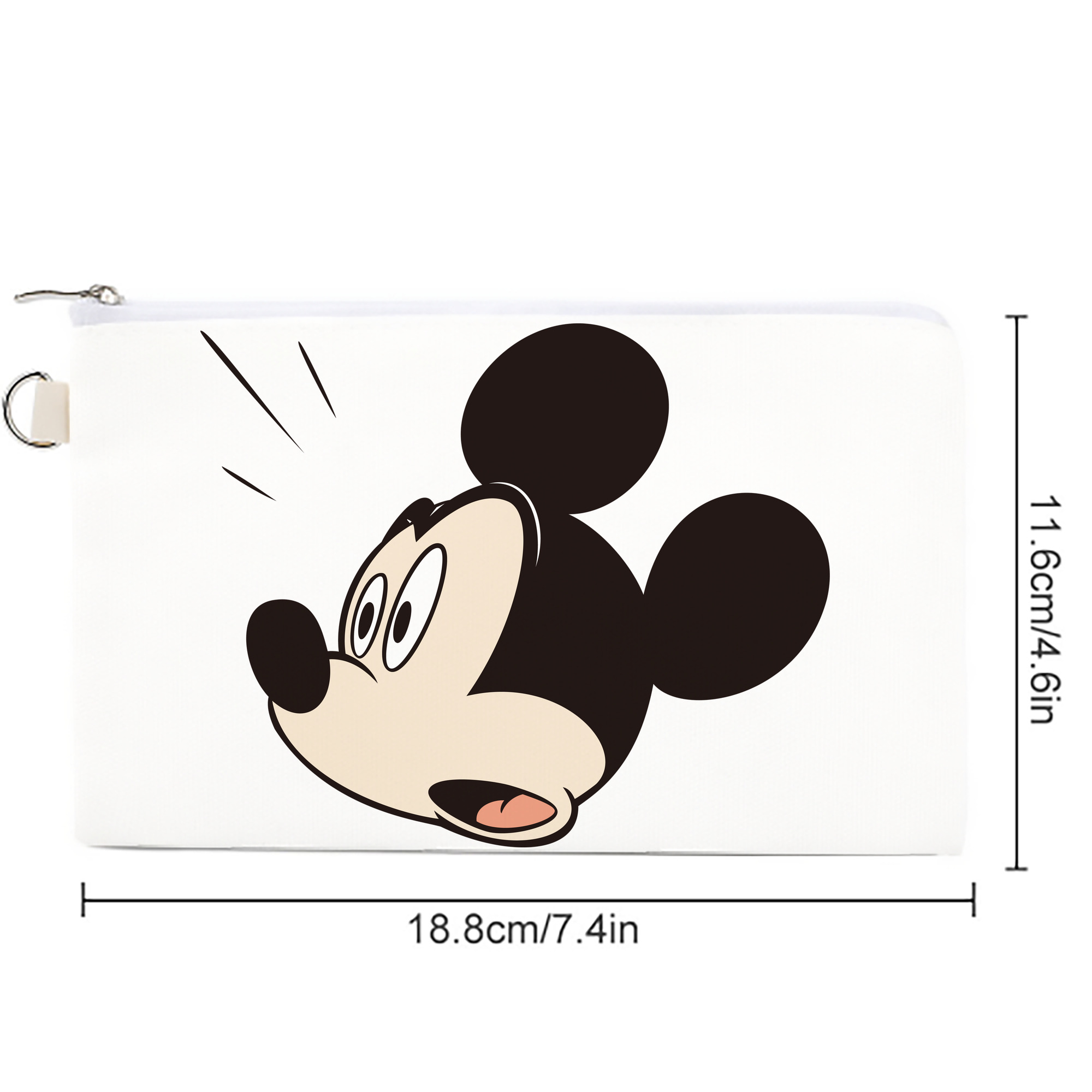 ミッキーマウス Mickey Mouse キャンバス生地ポーチ　小物入れ