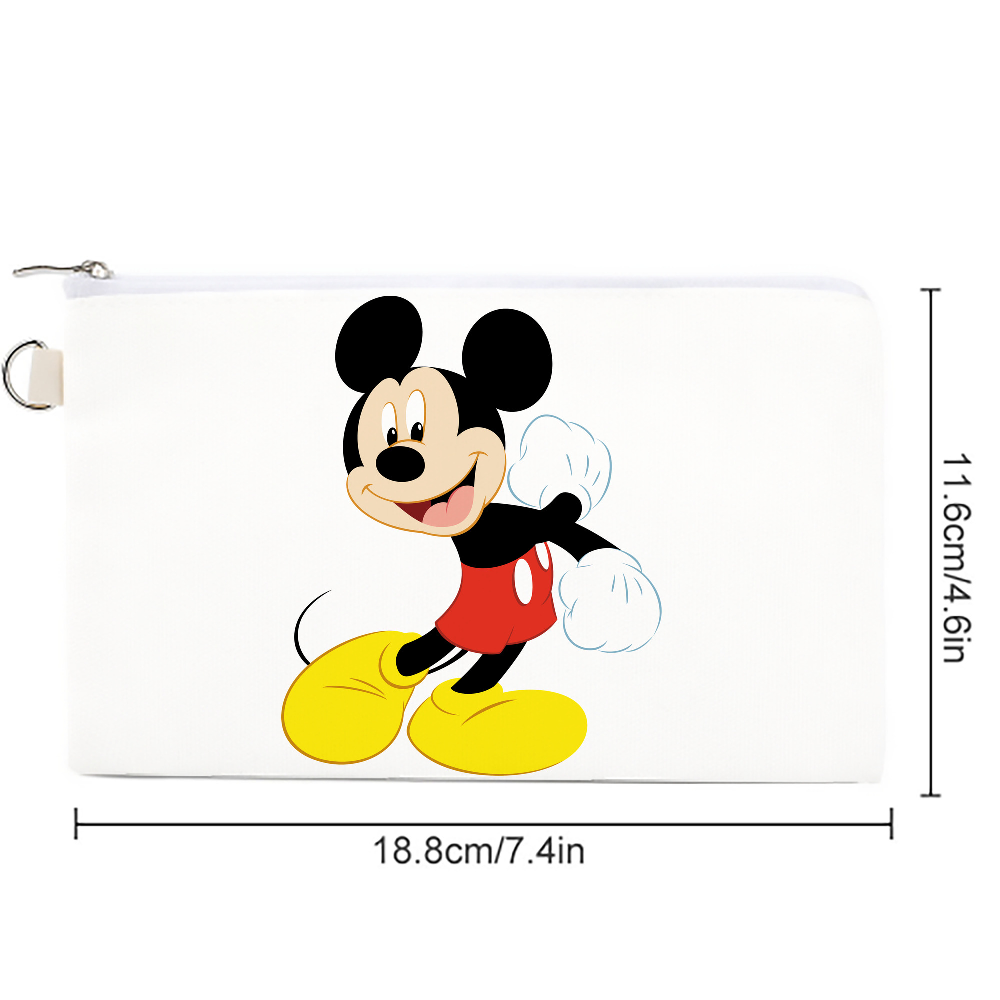 ミッキーマウス Mickey Mouse キャンバス生地ポーチ　小物入れ
