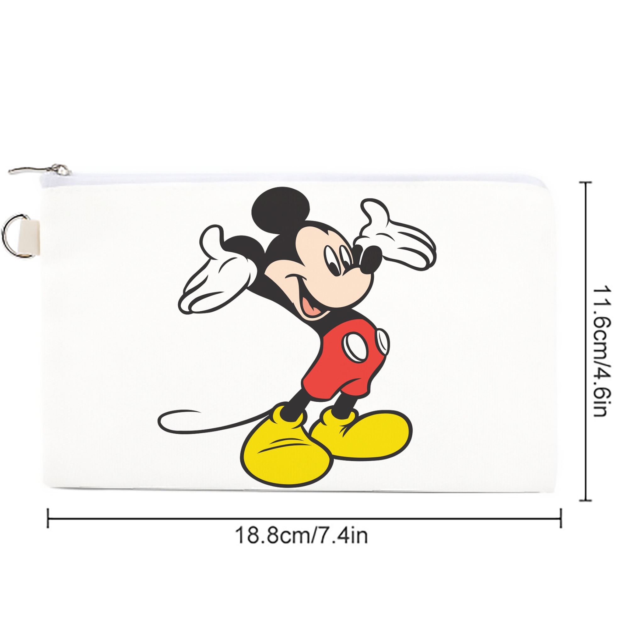 ミッキーマウス Mickey Mouse キャンバス生地ポーチ　小物入れ