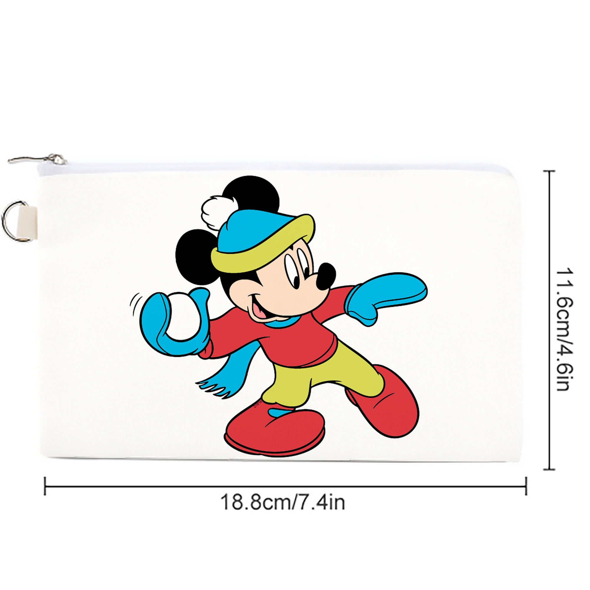 ミッキーマウス Mickey Mouse キャンバス生地ポーチ　小物入れ