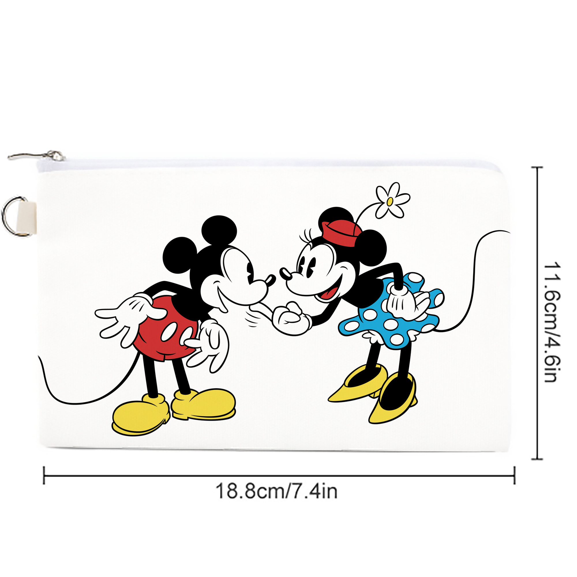 ミッキーマウス Mickey Mouse キャンバス生地ポーチ　小物入れ