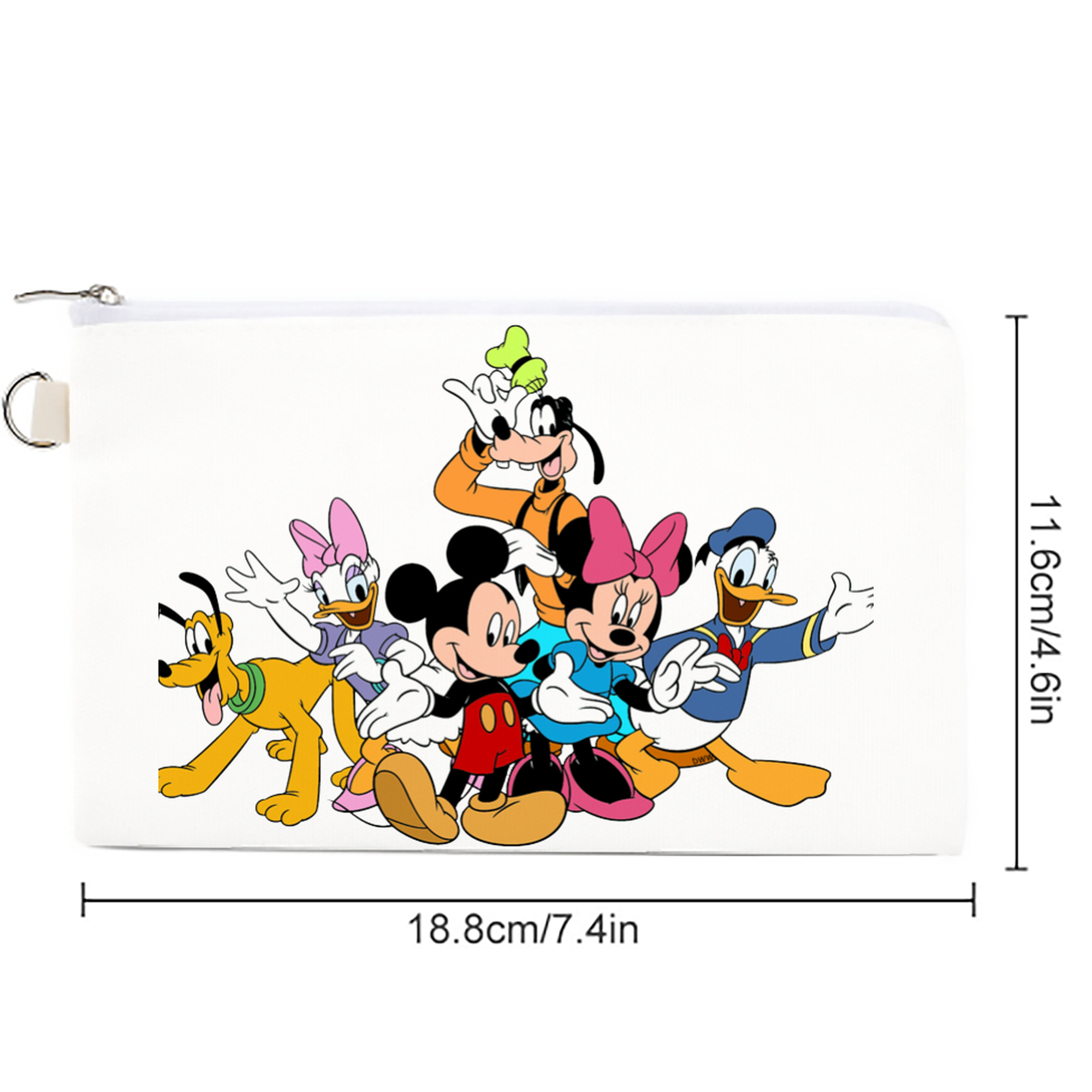 ミッキーマウス Mickey Mouse キャンバス生地ポーチ　小物入れ