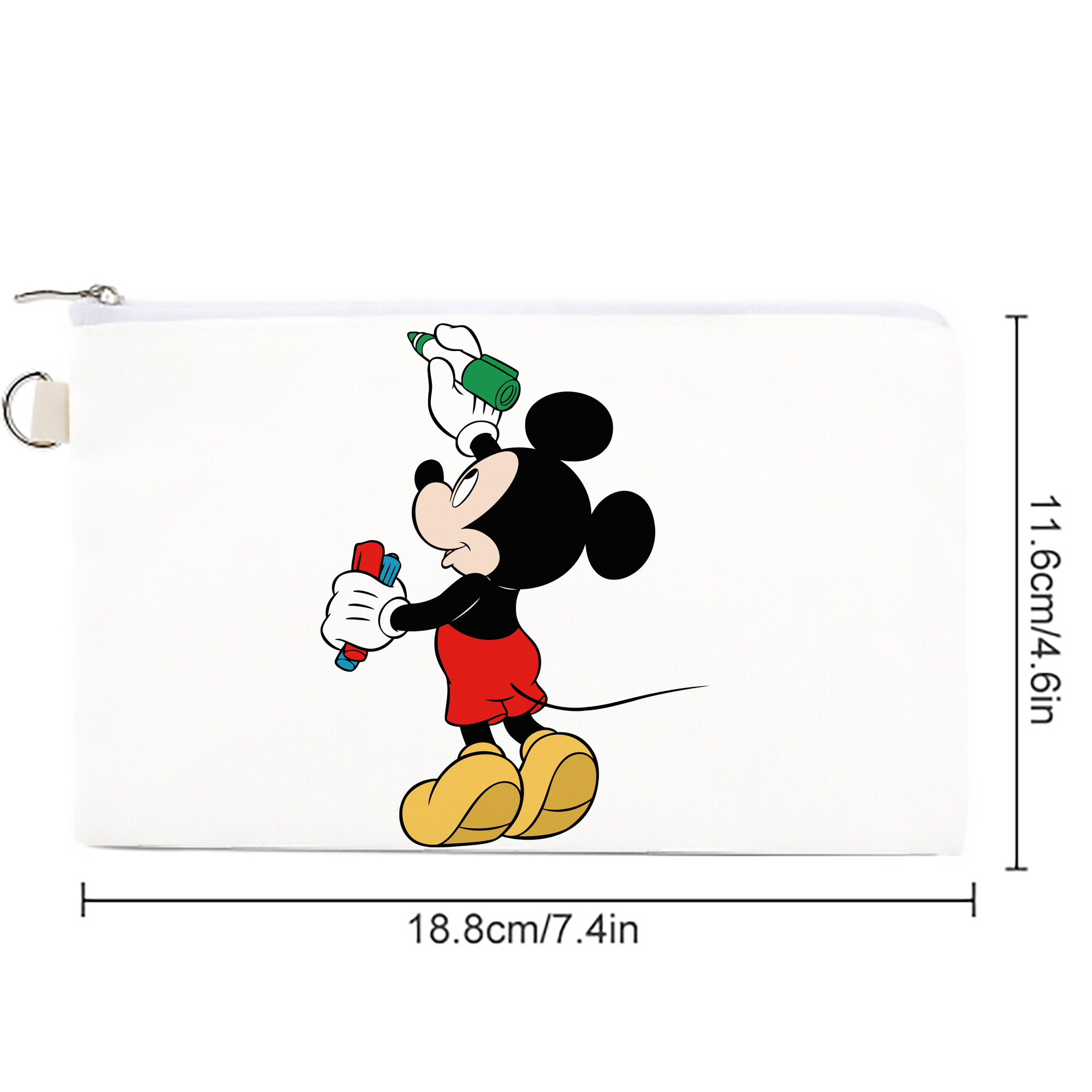 ミッキーマウス Mickey Mouse キャンバス生地ポーチ　小物入れ