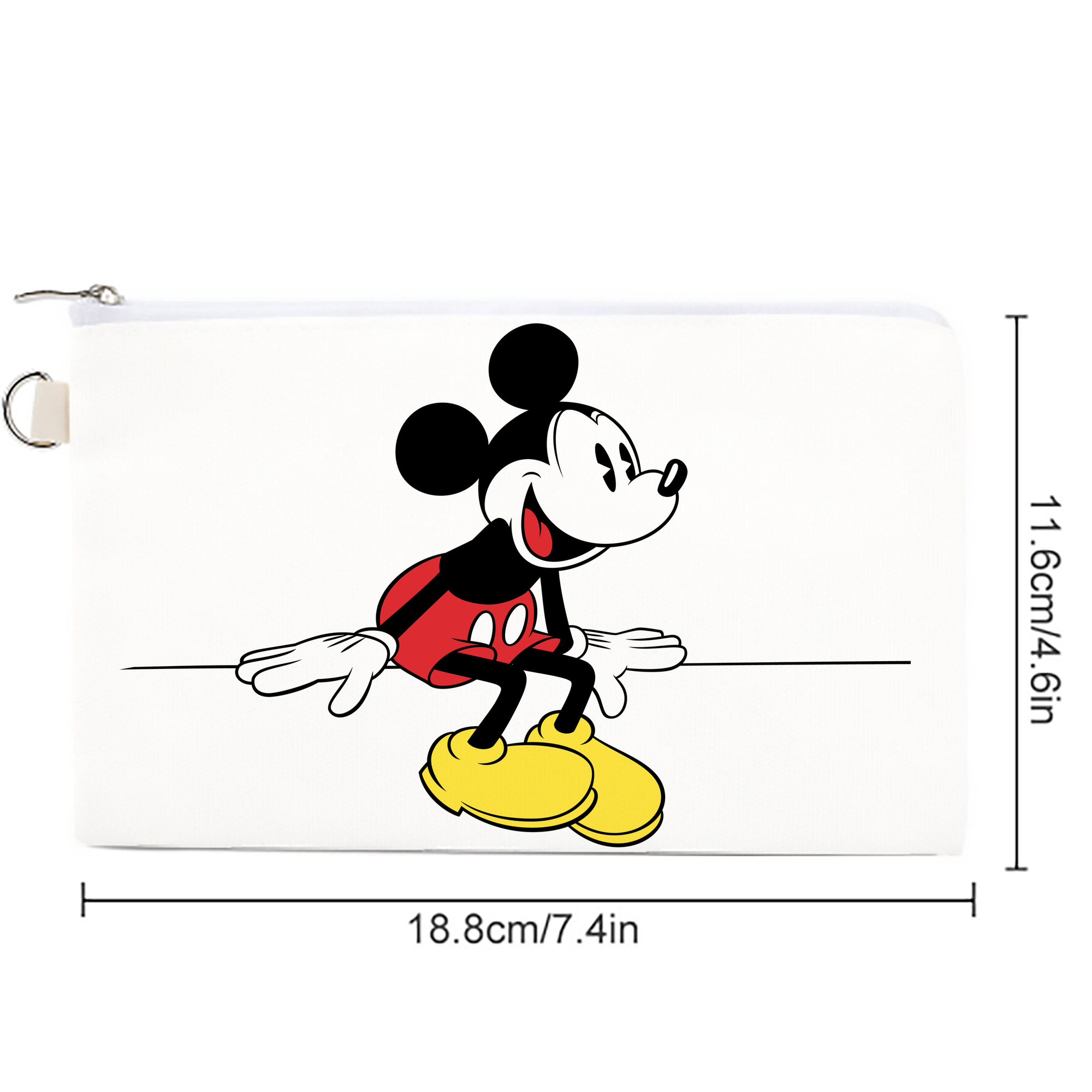 ミッキーマウス Mickey Mouse キャンバス生地ポーチ　小物入れ