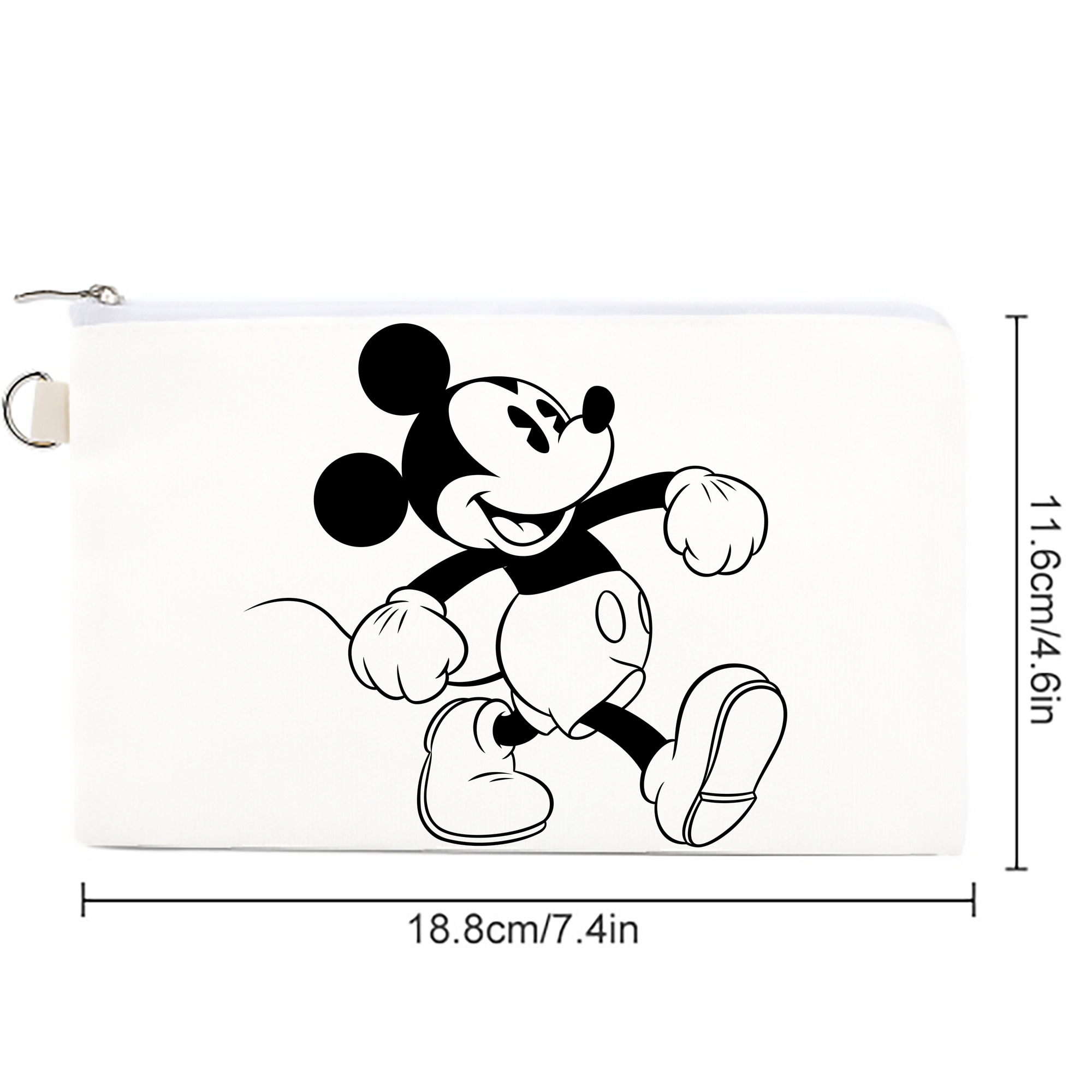 ミッキーマウス Mickey Mouse キャンバス生地ポーチ　小物入れ