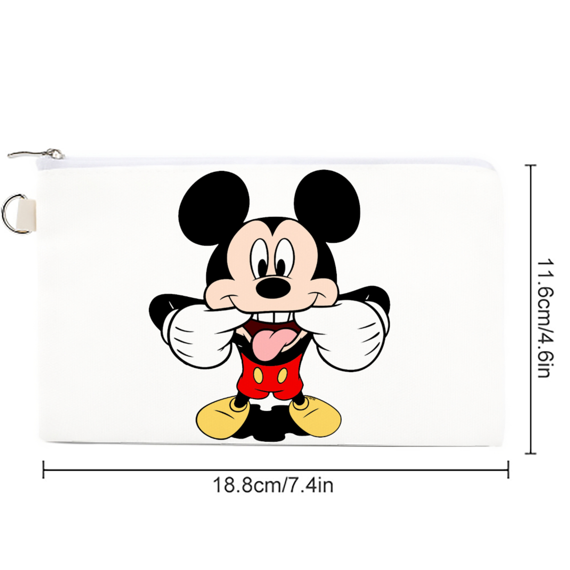 ミッキーマウス Mickey Mouse キャンバス生地ポーチ　小物入れ