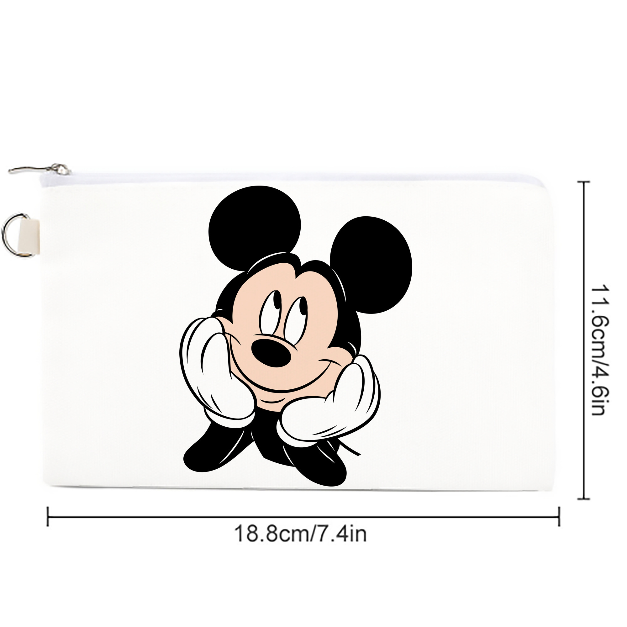 ミッキーマウス Mickey Mouse キャンバス生地ポーチ　小物入れ
