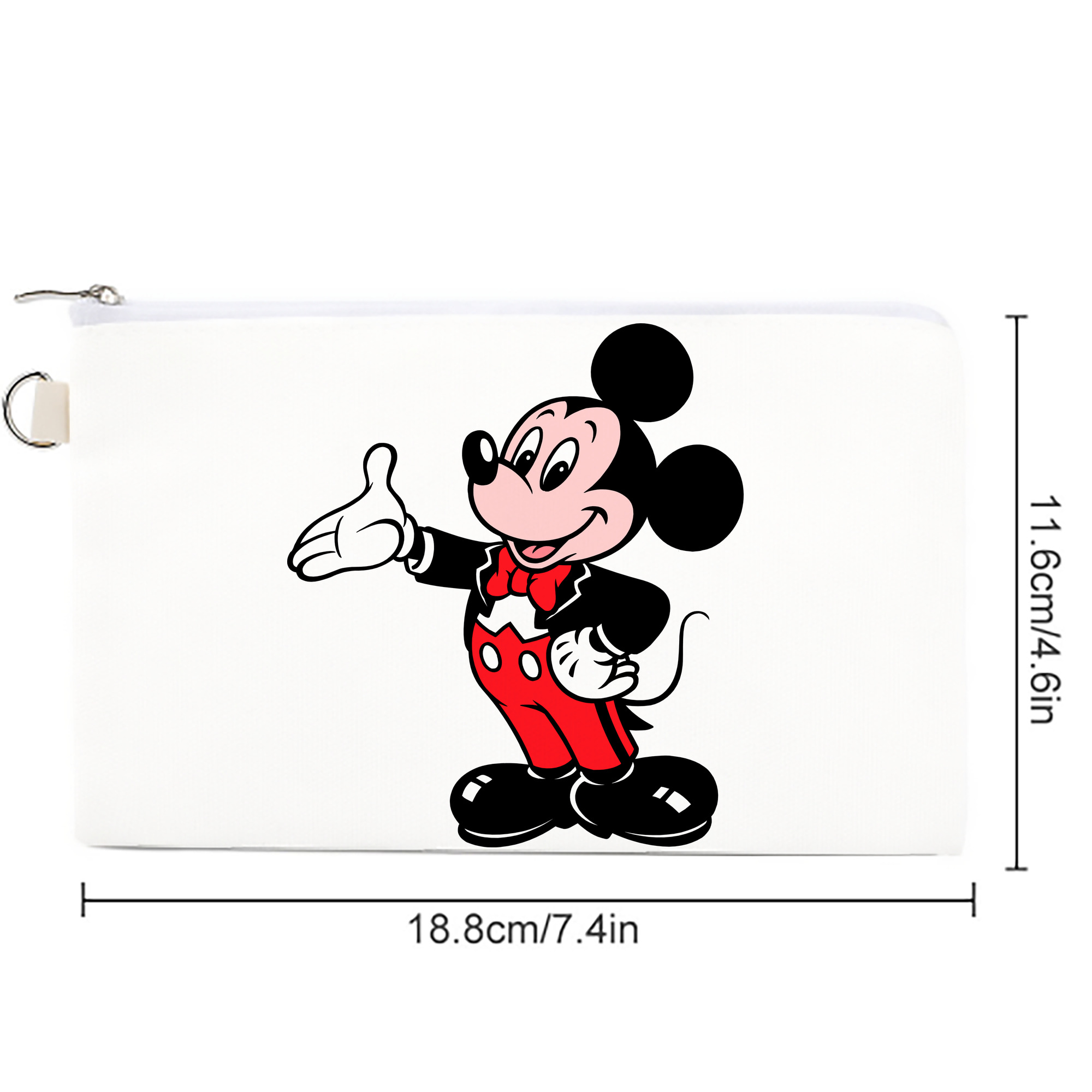 ミッキーマウス Mickey Mouse キャンバス生地ポーチ　小物入れ